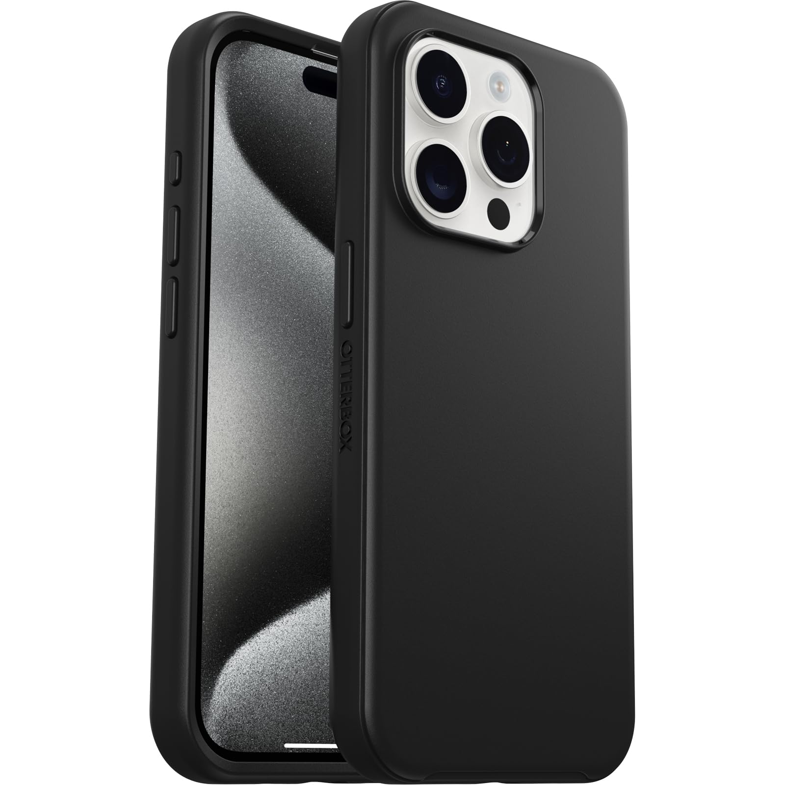 Otterbox Iphone 15 Pro (Only) Symmetry Series Case   Black, Snaps To Magsafe, Ultra Sleek, Raised Edges Protect Camera & Screen