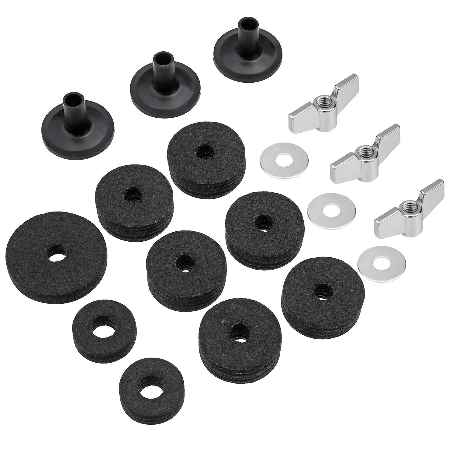 Cymbal Replacement Accessories Cymbal Felts Hi Hat Clutch Felt Hi Hat Cup Felt Cymbal Sleeves With Base Wing Nuts And Cymbal Was