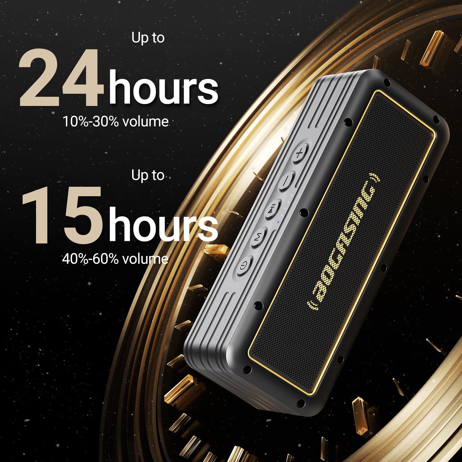 Bogasing G4 Bluetooth Speaker, Portable Wireless Speakers, 50W Stunning & Balanced Sound With Rich Bass, 24H Playtime, Ipx7 Wate