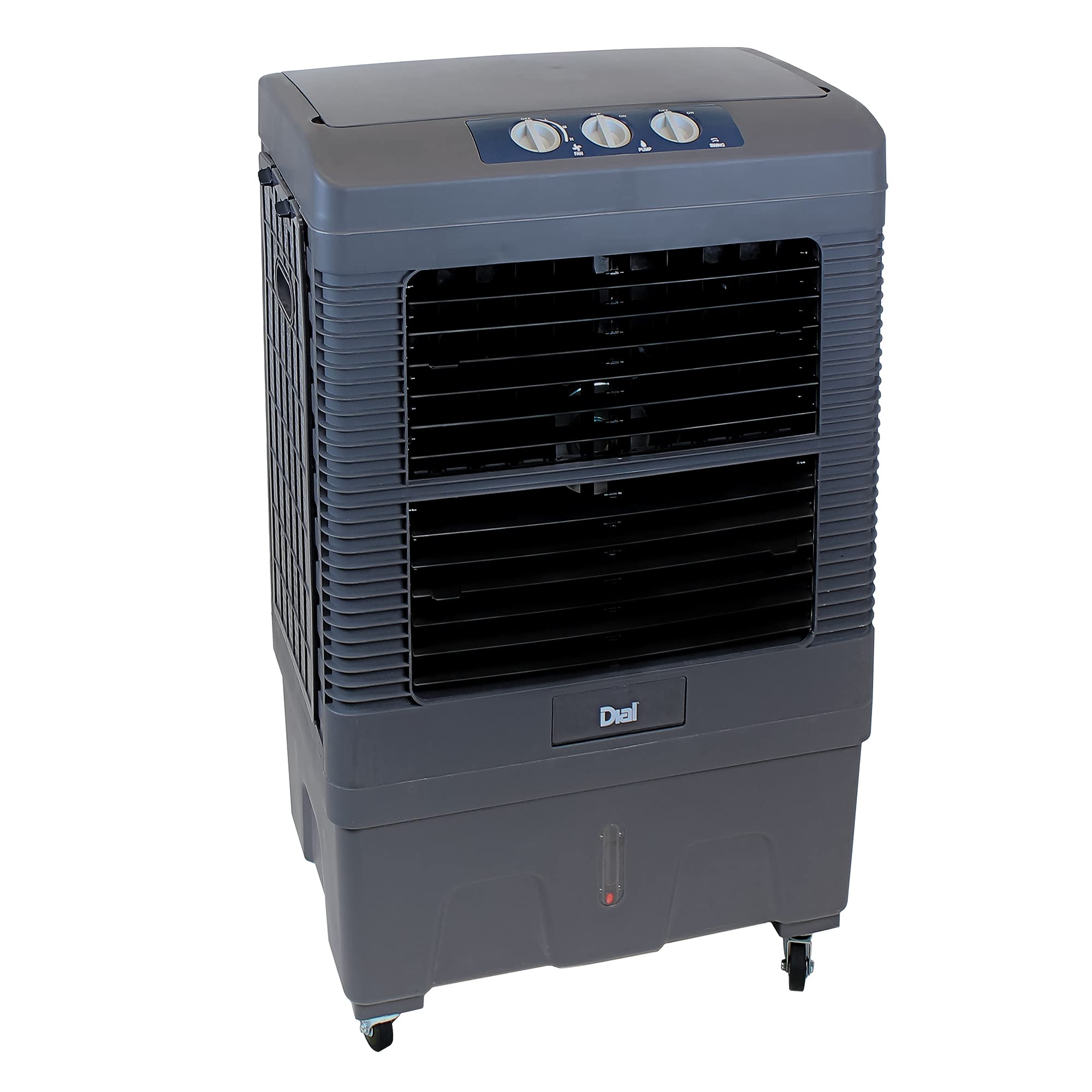 Dial 3 Speed Portable Evaporative Cooler   Up To 1000 Sqft, 3500 Cfm   Pec A 3500 1M Grey
