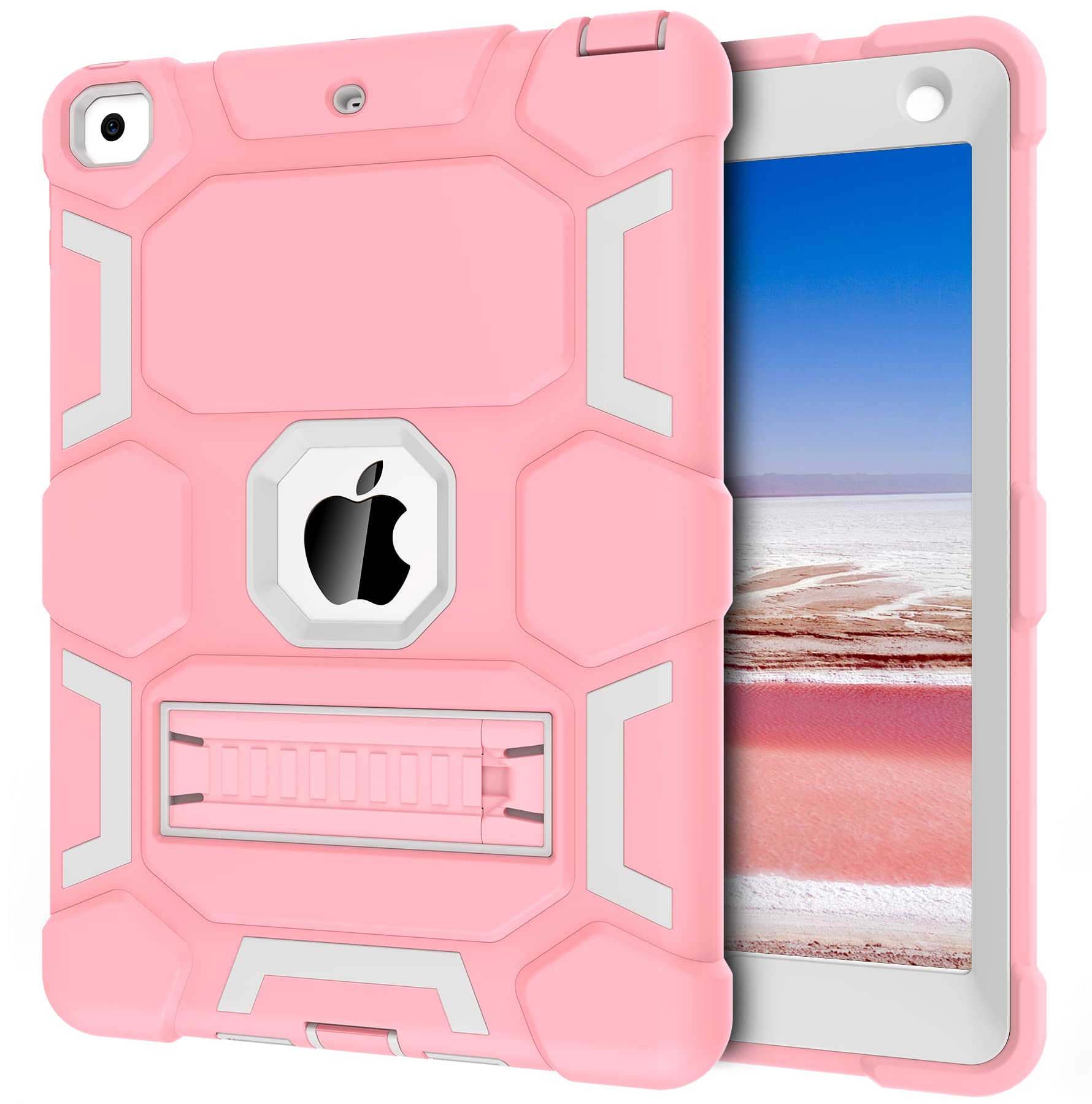 Ccmao Case For Ipad 6Th Generation/Ipad 5Th Generation/Ipad 9.7 Inch (2018/2017 Model), Ipad Air 2 Case, Hybrid Shockproof Rugge