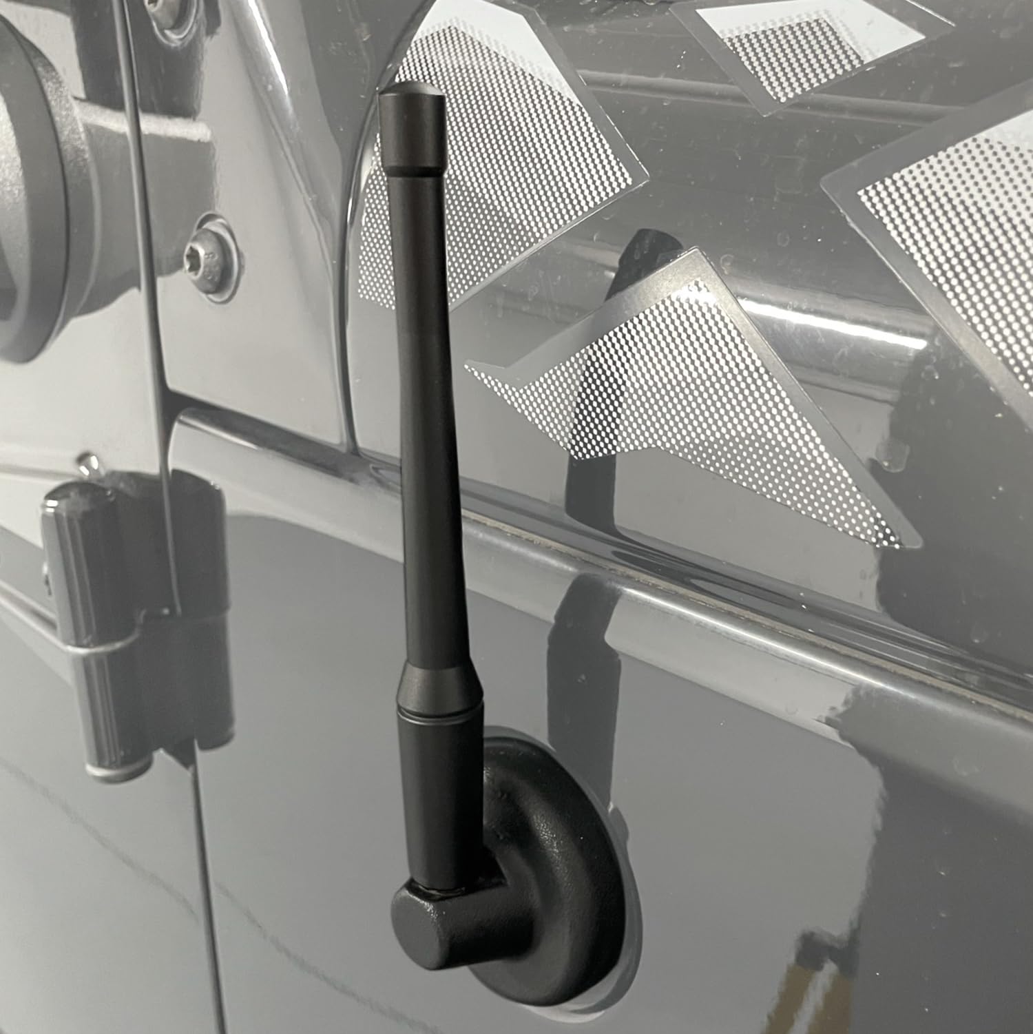 6'' Off Road Short Antenna Upgrade For Jeep Wrangler Jk Jl Jlu Jt Rubicon Sahara Sport 2007 2024 Fm/Am Cb Shorty Antenna Replace