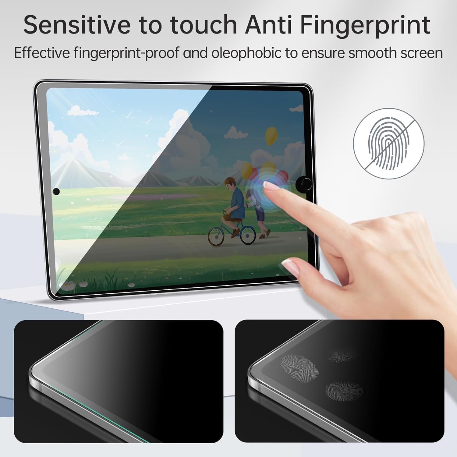 Yongmai Privacy Screen Filter Protector For Ipad 10.2Inch Tablet 9Th /8Th/7Th Gen (2021/2020/2019,), Anti Spy Tempered Glass Fil