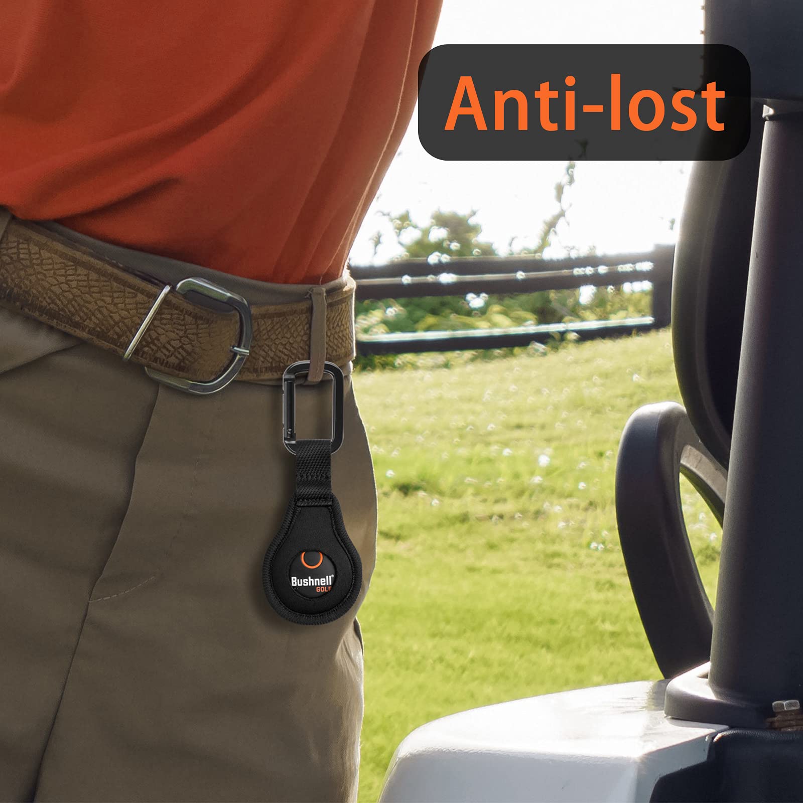 Xxerciz Neoprene Protective Case For Bushnell Wingman/2 Golf Gps Speaker Button, Carabiner Anti Lost Holder