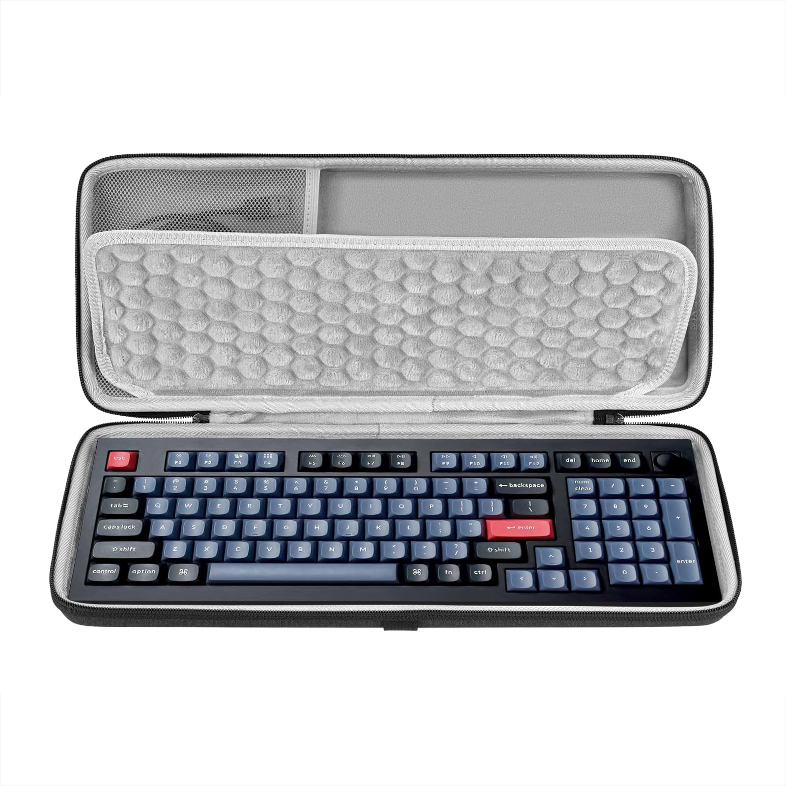 Geekria 90%-96% Keyboard Case, Hard Shell Travel Carrying Bag for 100keys Computer Mechanical Portable Keyboard, Compatible with