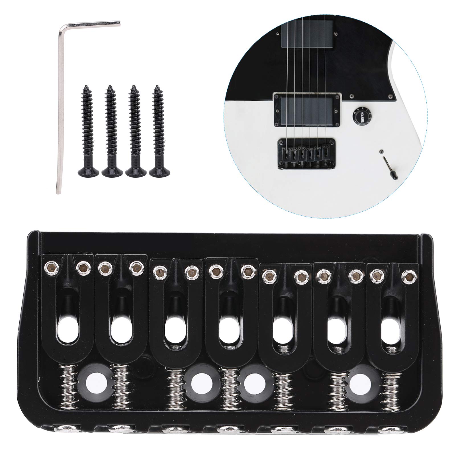 Electric Guitar Bridge, Zinc Alloy Guitar Accessories, Guitar Metal Bridge, For Electric Guitar Musical Instrument Repair Shop