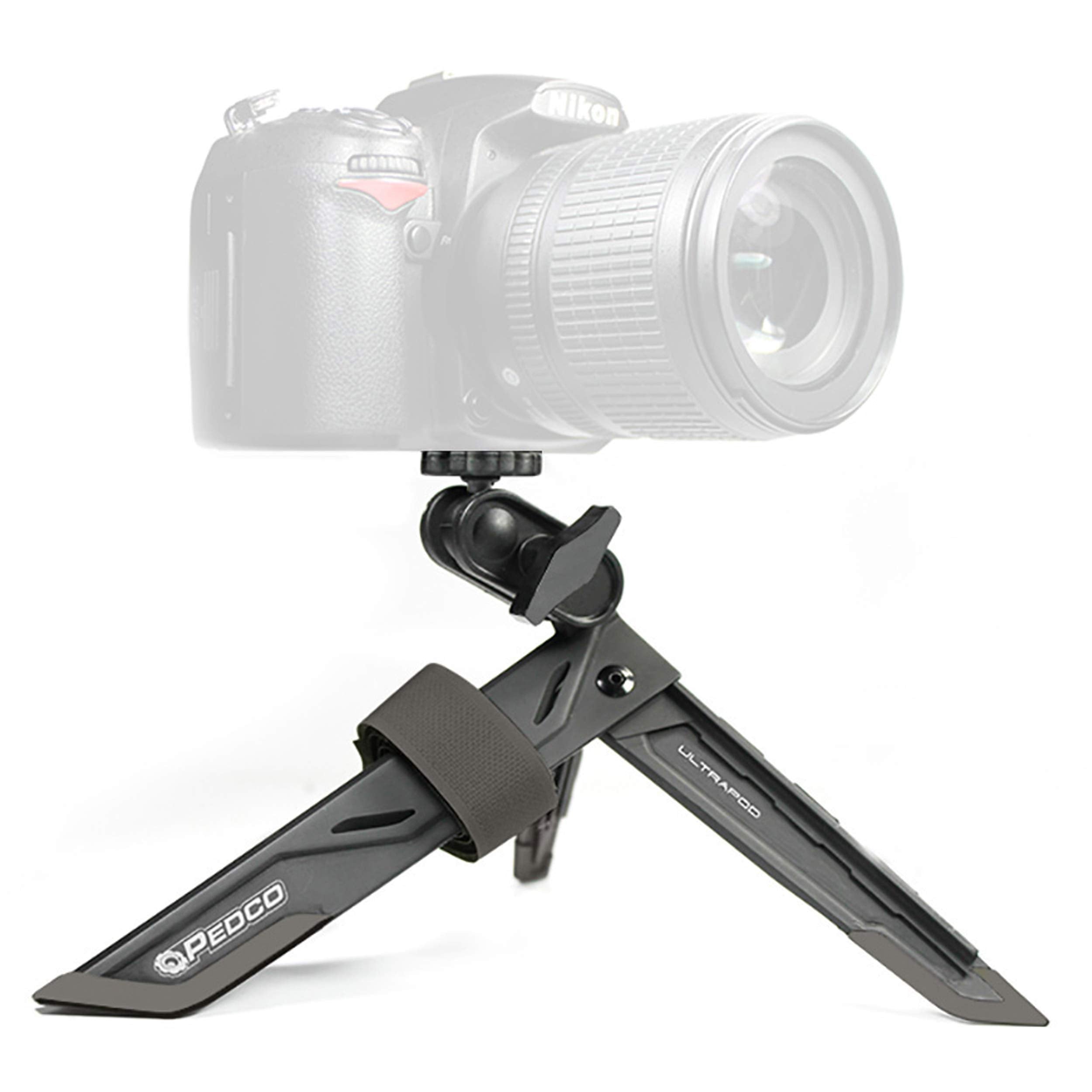 Pedco Ultrapod 3 Lightweight Travel Tripod For Camera And Phone, Black