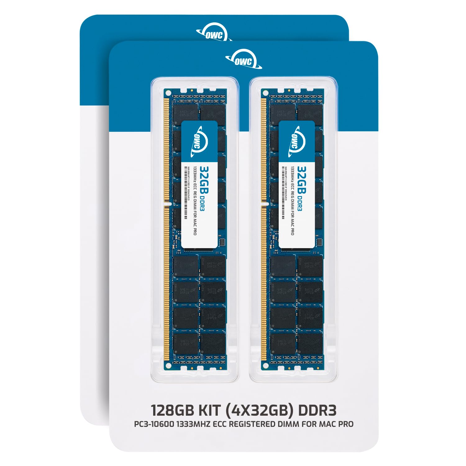 Owc 128Gb (4X32Gb) Ddr3 Ecc Registered Cl9 Pc3-10600 1333Mhz Sdram Memory Ram Upgrade Module Compatible With All 2013 Mac Pro 6,