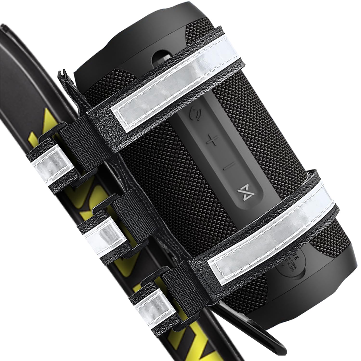 Neasroe Portable Speaker Mount For Bike, Motorcycle, Boat, Utv, Atv, Reflective Long Speakers Holder Strap Fits For Jbl Charge 4