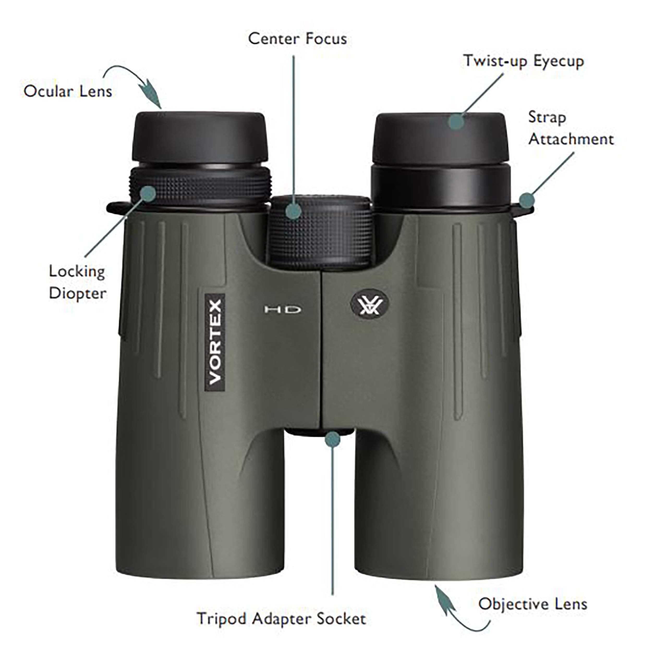 Vortex Optics Viper Hd Roof Prism Binoculars 10X42