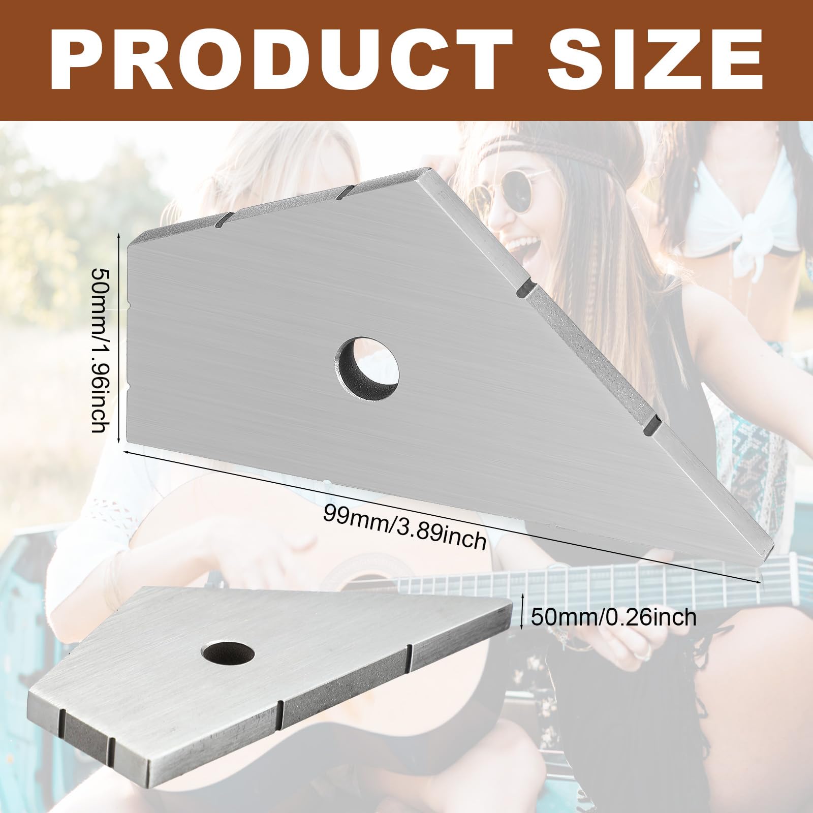 Boao Fret Kisser Guitar Fret Spot Leveling Tool Stainless Steel Luthier Tool For Guitar & Bass Repair