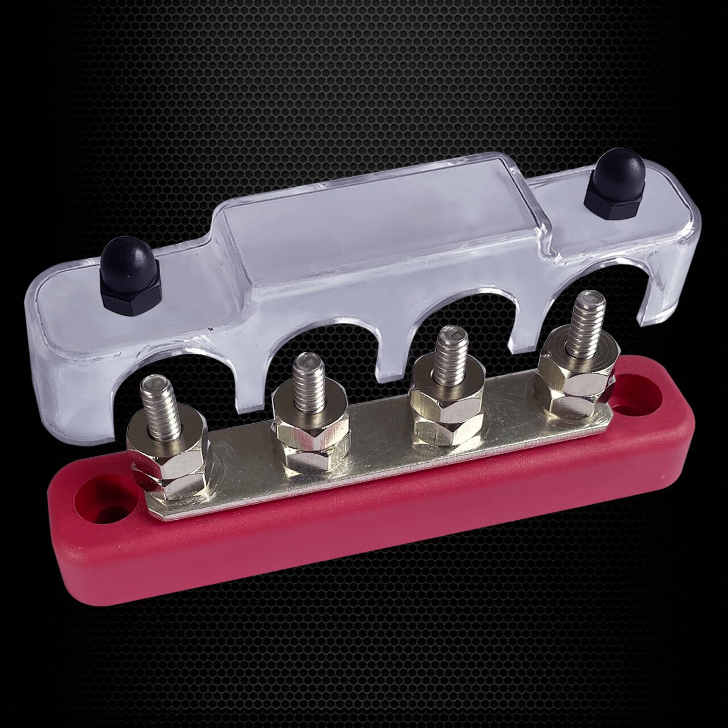 4 Terminals Bus Bar, Ampper 4.2'' Power Distribution Block Brass Battery Busbar Junction For Car Vehicle Rv Truck Marine Boat Au