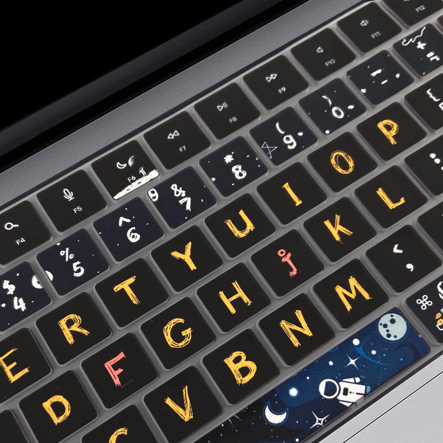 Wslucko Keyboard Cover Skin For 2021 2024 Macbook Pro14''/16    (Model: A2442 A2485 A2992 A2779 A2780 A2991 A2918 M1 M2/M3 Pro/M