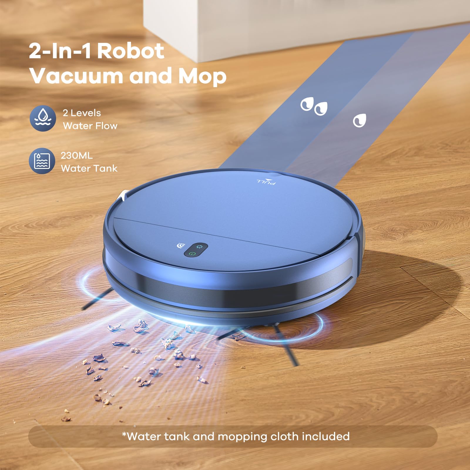 Zcwa Robot Vacuum And Mop Combo, 2 In 1 Mopping Robotic Vacuum With Wifi/App, Robotic Vacuum Cleaner, Schedule Settings, Self Ch