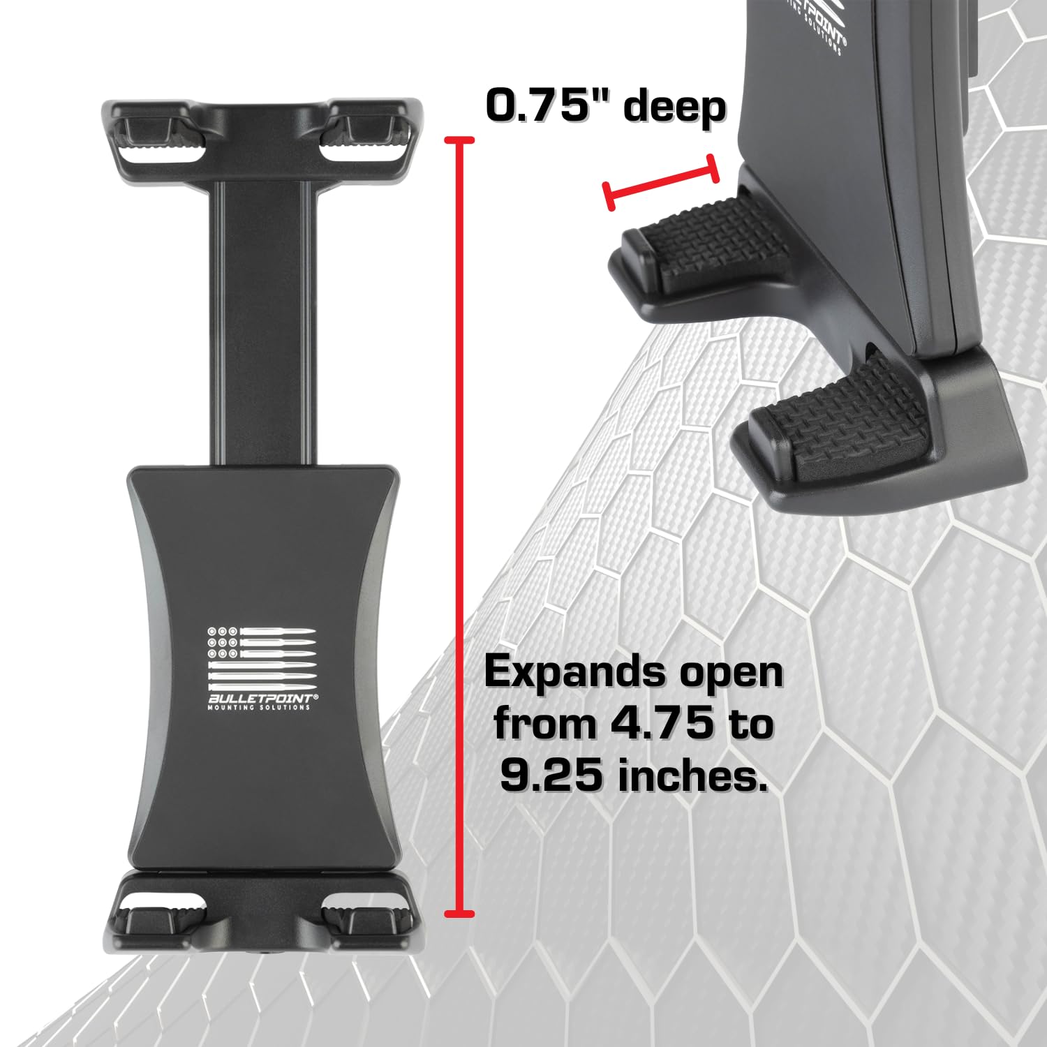 Bulletpoint Mounting Solutions Universal Tablet Mount For Truck Compatible With Apple Ipad & Samsung Tablets   20Mm Integrated B