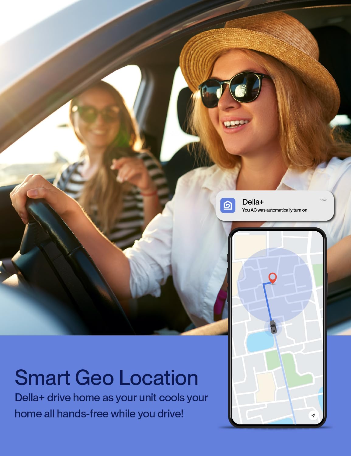 Della 14,000 Btu Window Air Conditioner, Work With Alexa, Cools Up To 700 Sq. Ft., Geo Location, Remote/App Control, Dehumidifie