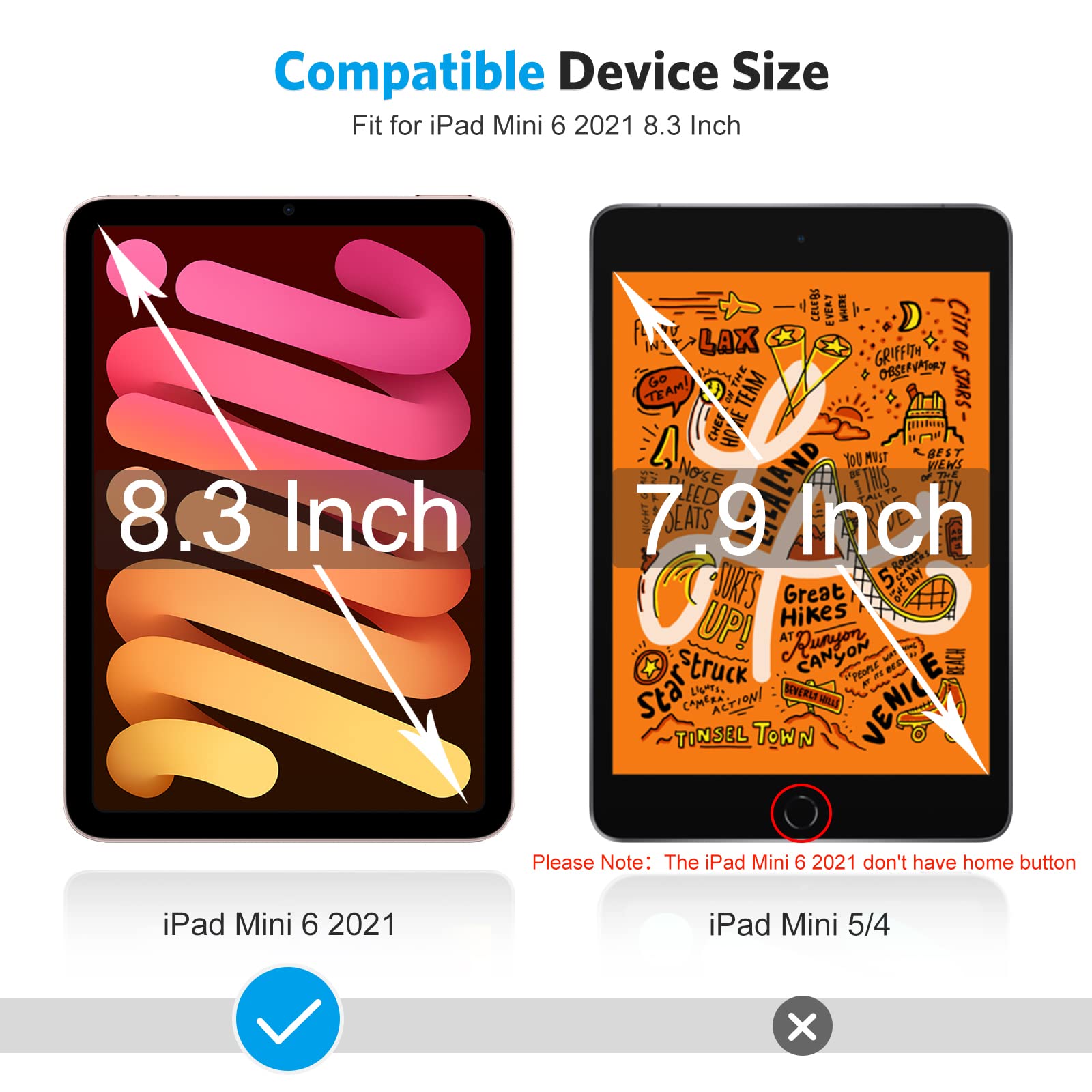 Omoton [3 Pack] Screen Protector For Ipad Mini 6 (6Th Generation, 8.3 Inch)   Tempered Glass For Ipad Mini 6Th Generation 2021,