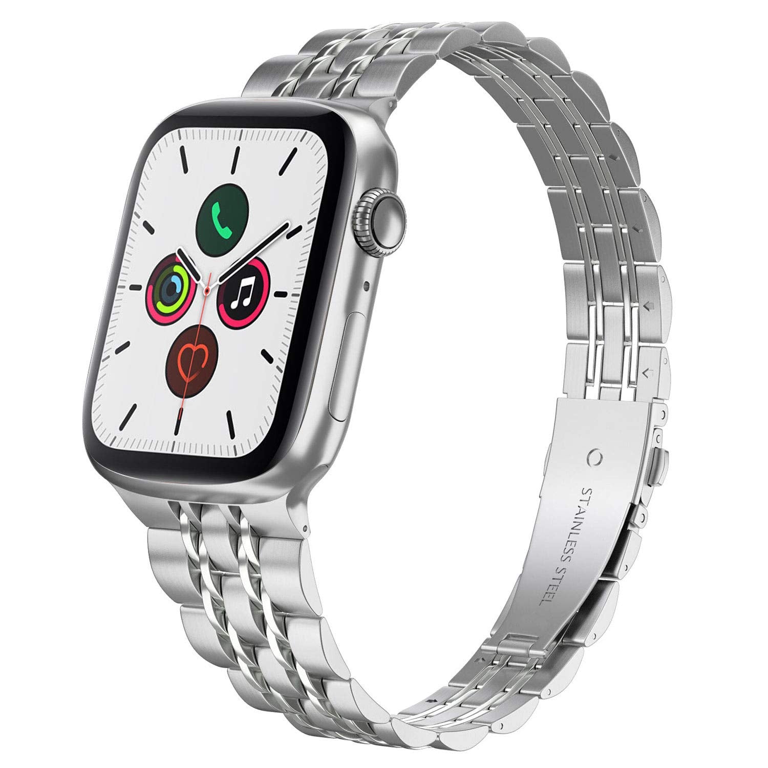 Aizilasa Metal Band Compatible With Apple Watch Band Series 49Mm 45Mm 42Mm 44Mm For Women Men, Apple Bands Ultra Series 8 7 6 5