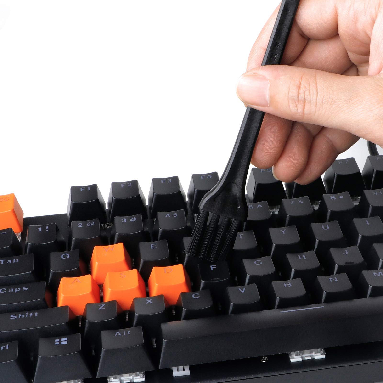 New Fashion Kingdom Keycap Puller Switch Puller Stainless Steel Keycap Removal Tool With 2 Pcs Keyboard Cleaning Brush For Mecha