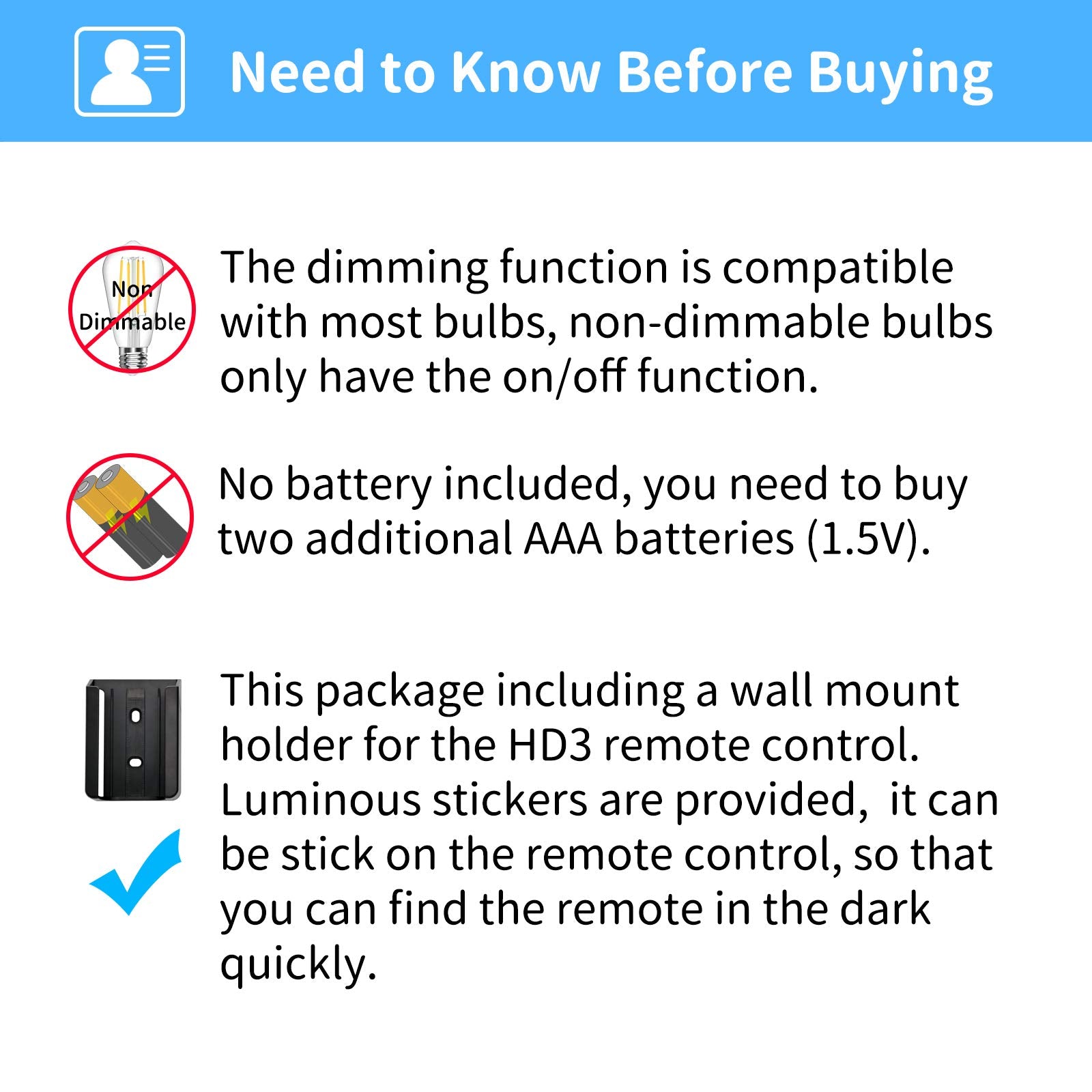 Universal Thermostatic Ceiling Fan Remote Control Kit With Holder For Hampton Bay Hunter Home Decorators Collection, Multiple Sp