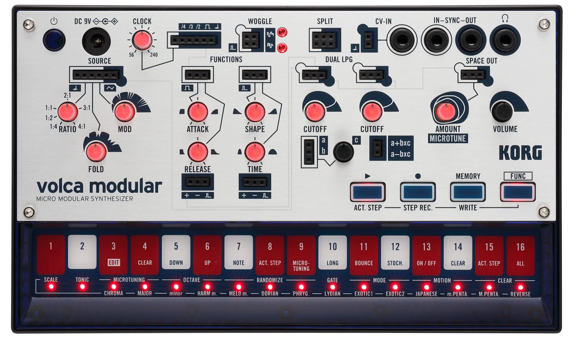 Korg Volca Modular Semi Modular Synthesizer With Sequencer