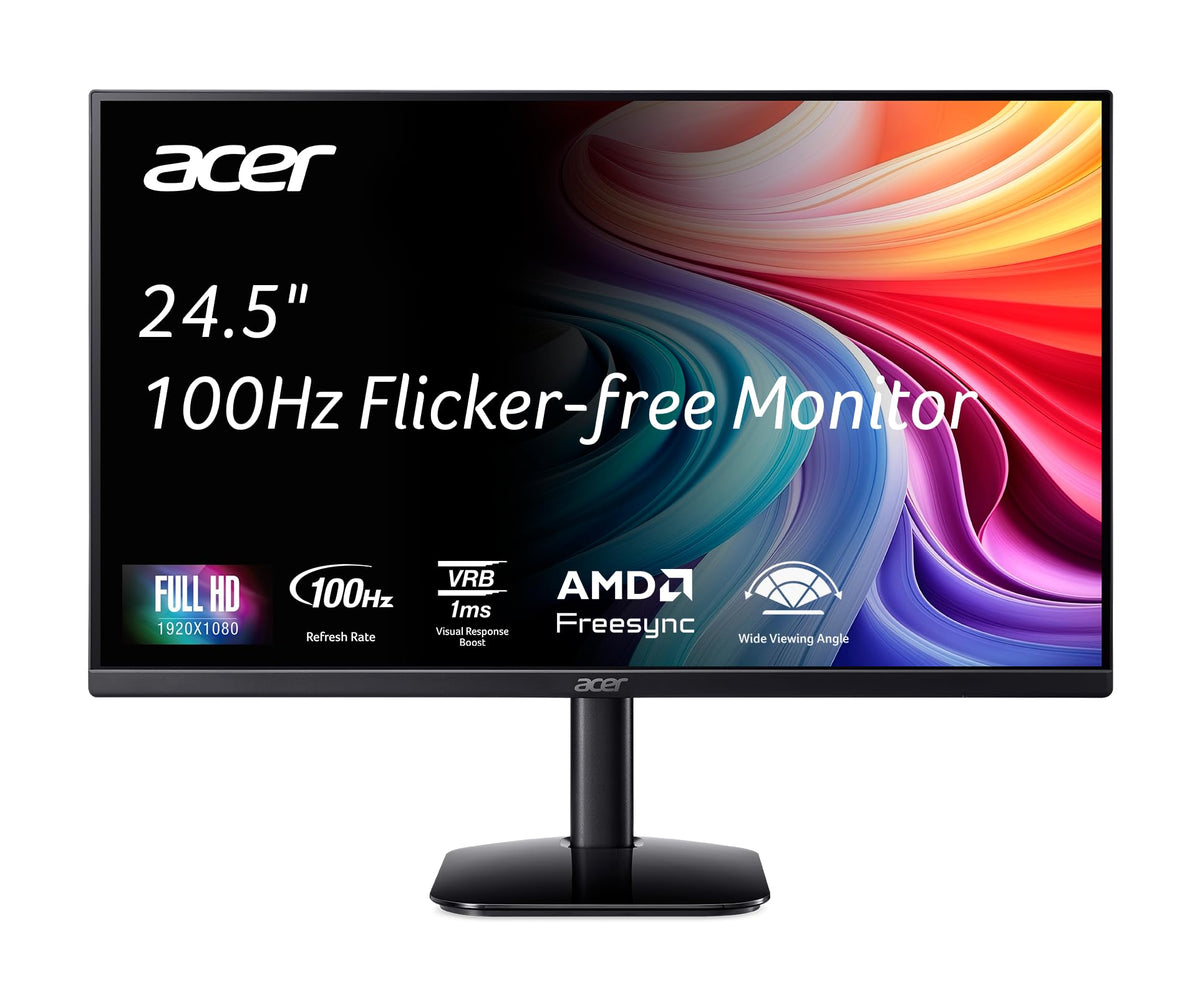 Acer Kb252Q E0Bi 24.5'' Ips Full Hd (1920 X 1080) Zero Frame Gaming Office Monitor Amd Freesync Technology Up To 100Hz Refresh 1