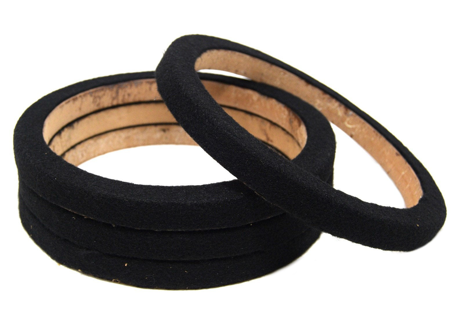 Pipemans Installation Solution 2 Pair 8 MDF Wood Speaker Mounting Spacer Rings with Black Carpet for Car Audio Speakers