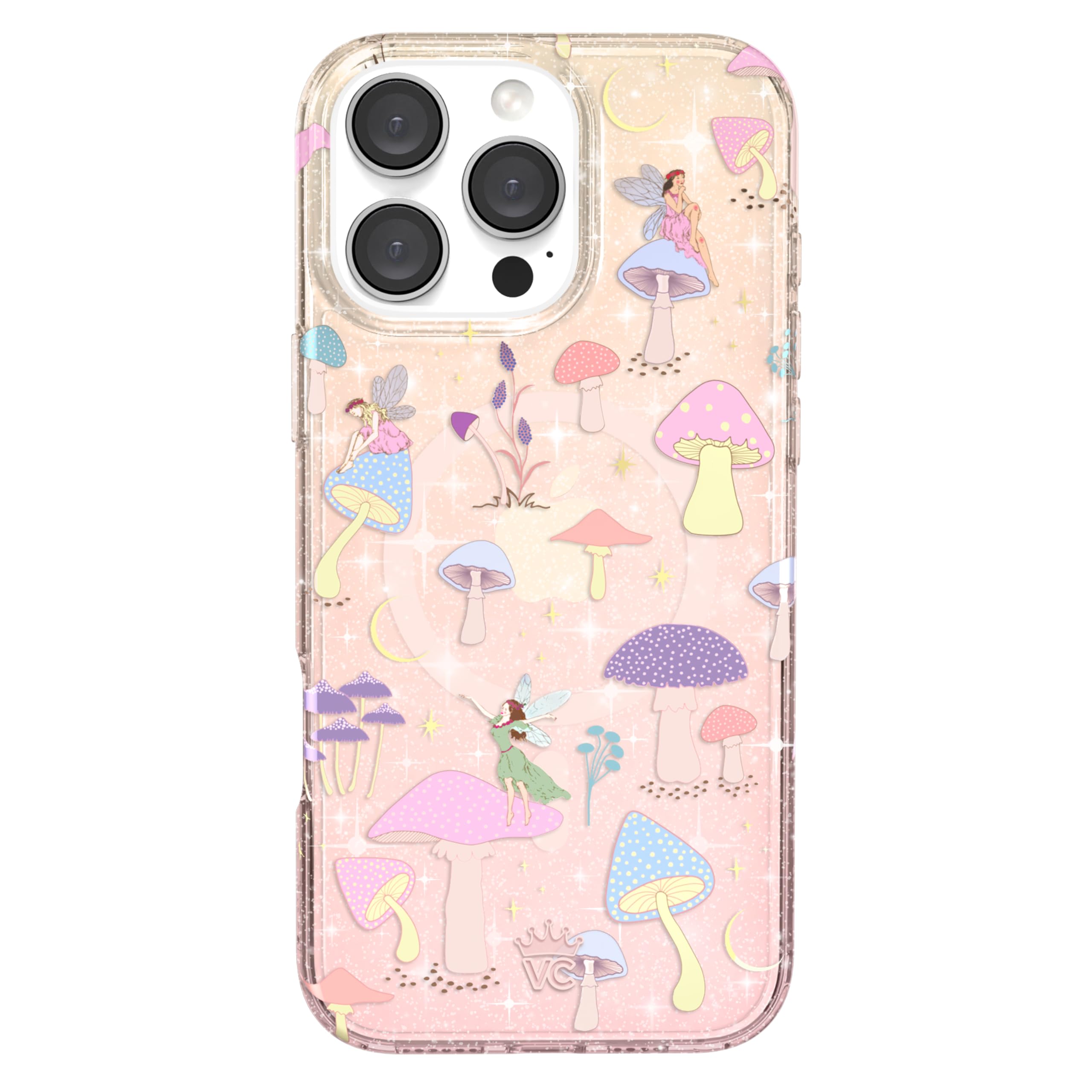 VELVET CAVIAR for iPhone 16 Pro Max Case Mushroom Glitter - Compatible with MagSafe [10ft Drop Tested]