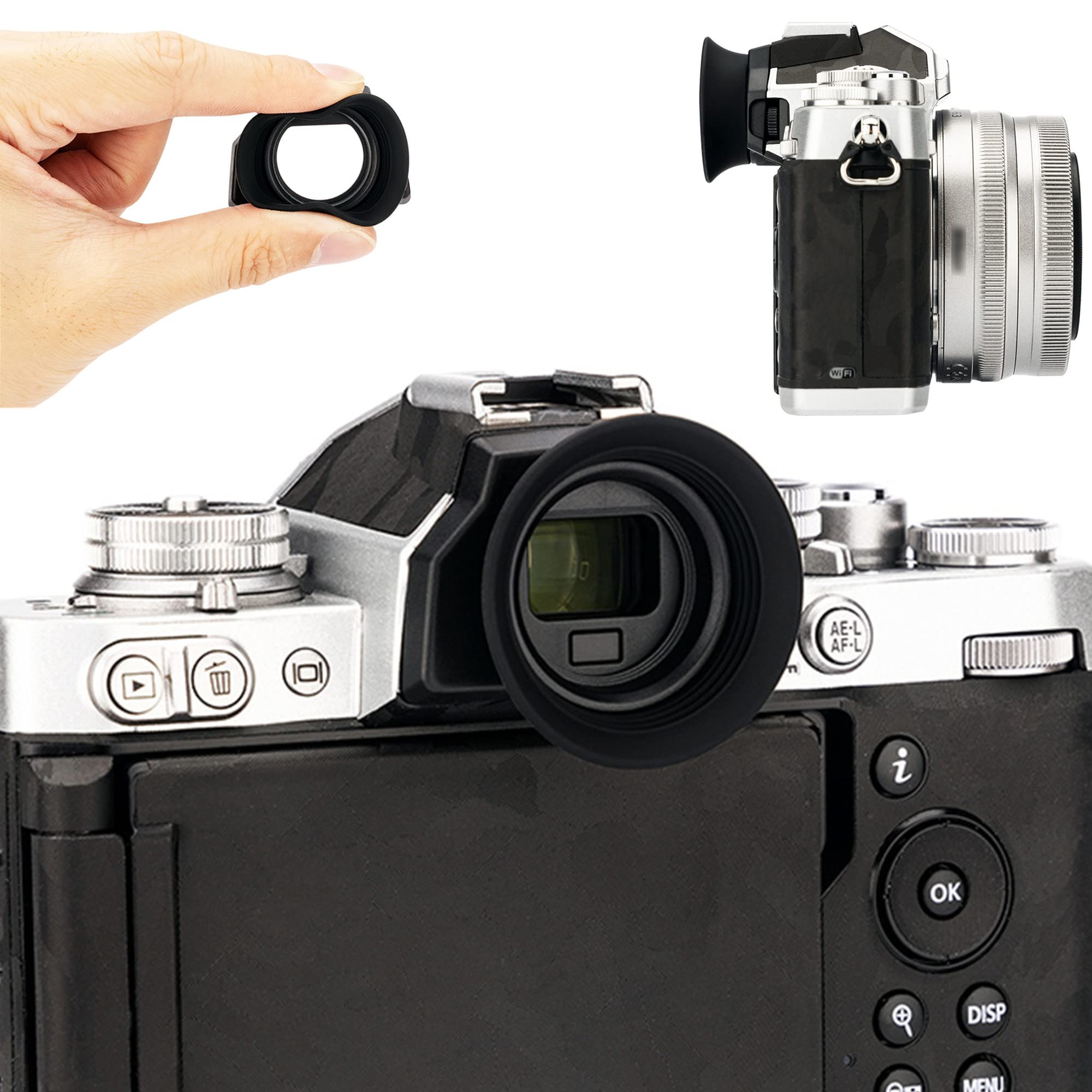 Soft Silicon Camera Viewfinder Eyecup Eyepiece Eyeshade For Nikon Zfc Z Fc Camera Replaces Nikon Dk 32 Eye Cup Protector