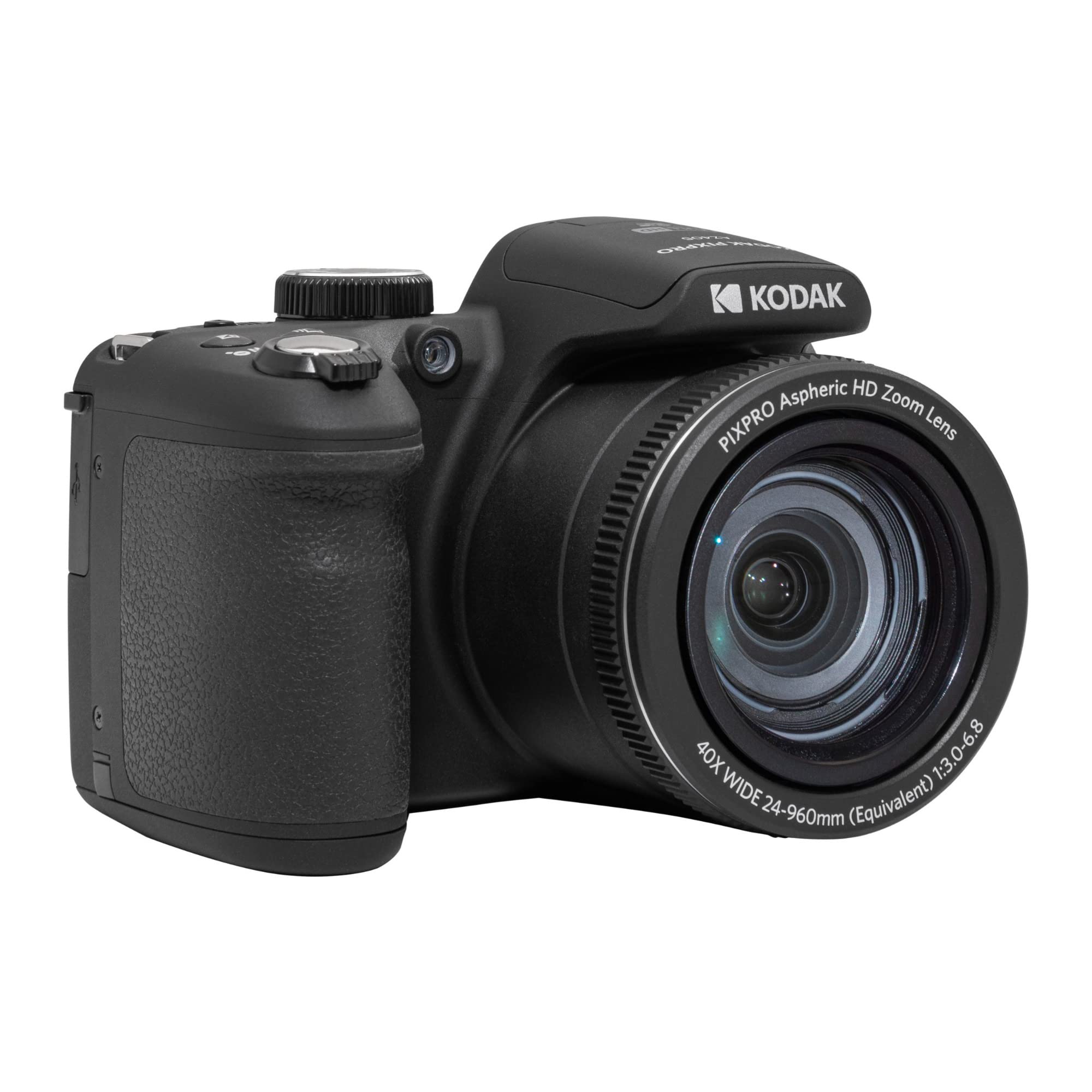 Kodak Pixpro Az405-Bk 20Mp Digital Camera 40X Optical Zoom 24Mm Wide Angle Lens Optical Image Stabilization 1080P Full Hd Video