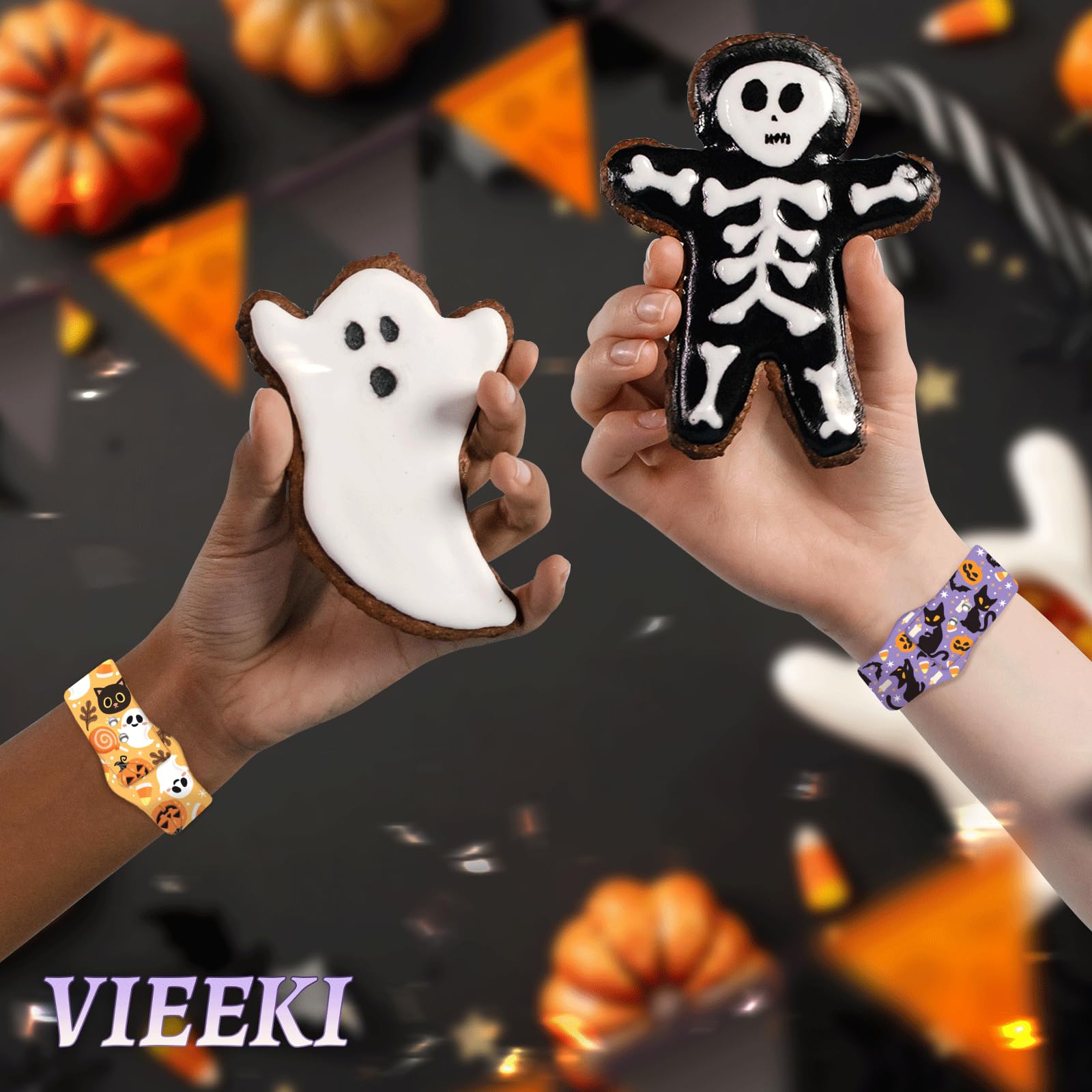 Vieeki Halloween Pumpkin Smiley Face Watch Band Compatible With Apple Watch Band 38Mm 40Mm 41Mm 42Mm 44Mm 45Mm 46Mm For Women Me