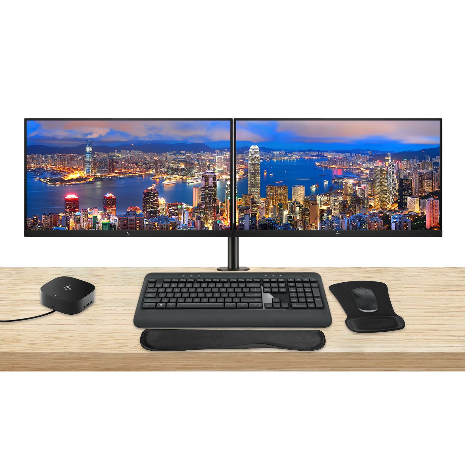 Hp Elitedisplay E27Q G5 27    Quad Hd 2560 X 1440 Led-Backlit Lcd Ips Monitor, 2-Pack Bundle With Hdmi, Displayport, Dual Monito