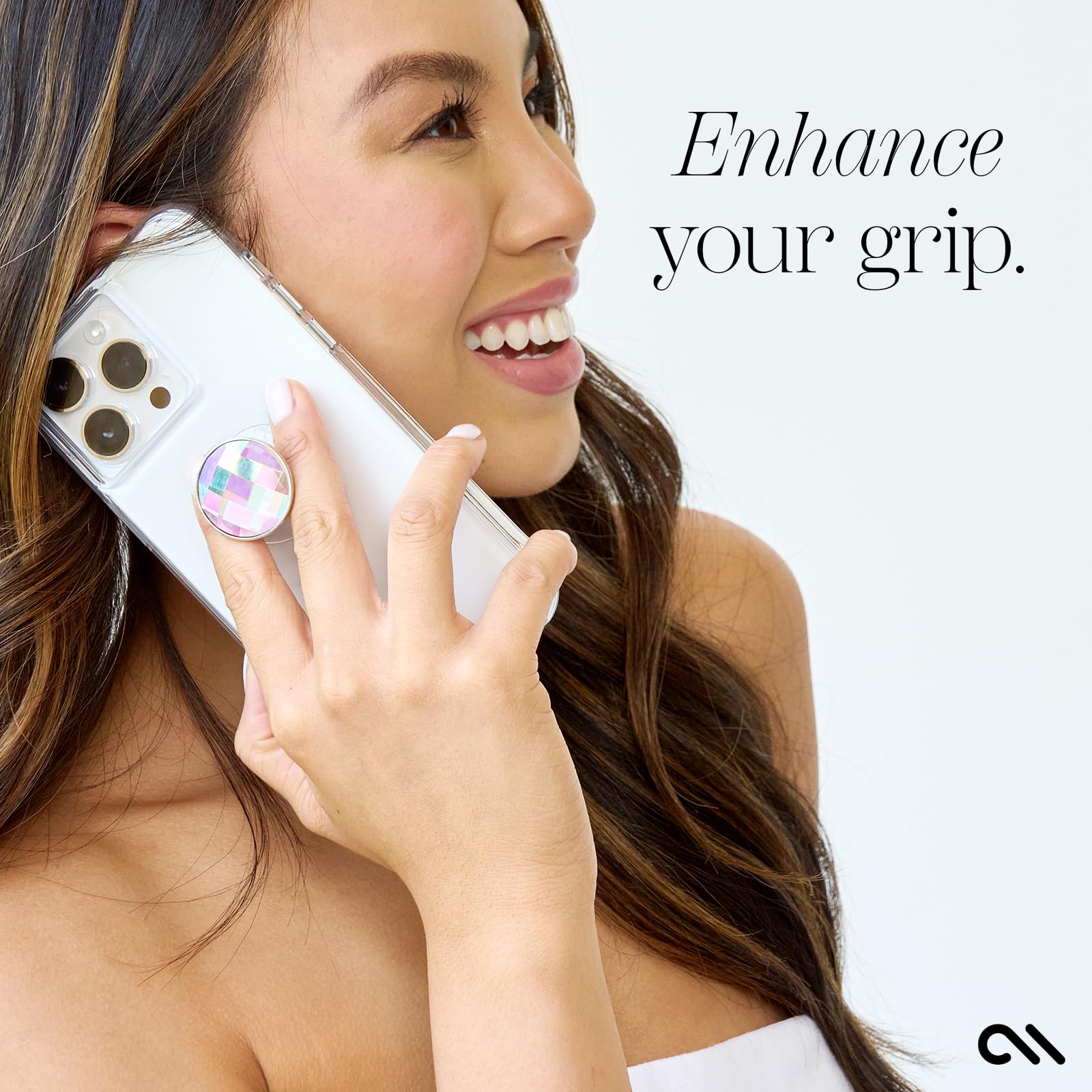 Case-Mate Minis - Soap Bubble Cell Phone Stand/Grip - Suction Cup Cell Phone Holder [Removable For Wireless Charging] For Iphone