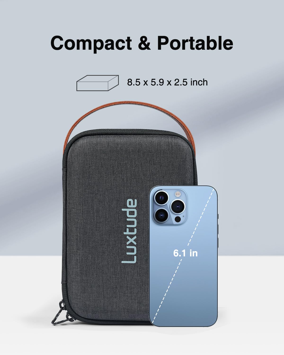 Luxtude Electronic Organizer Travel Case, Tech Organizer Travel Case, Portable Charger Organizer, Travel Cable Organizer, Small