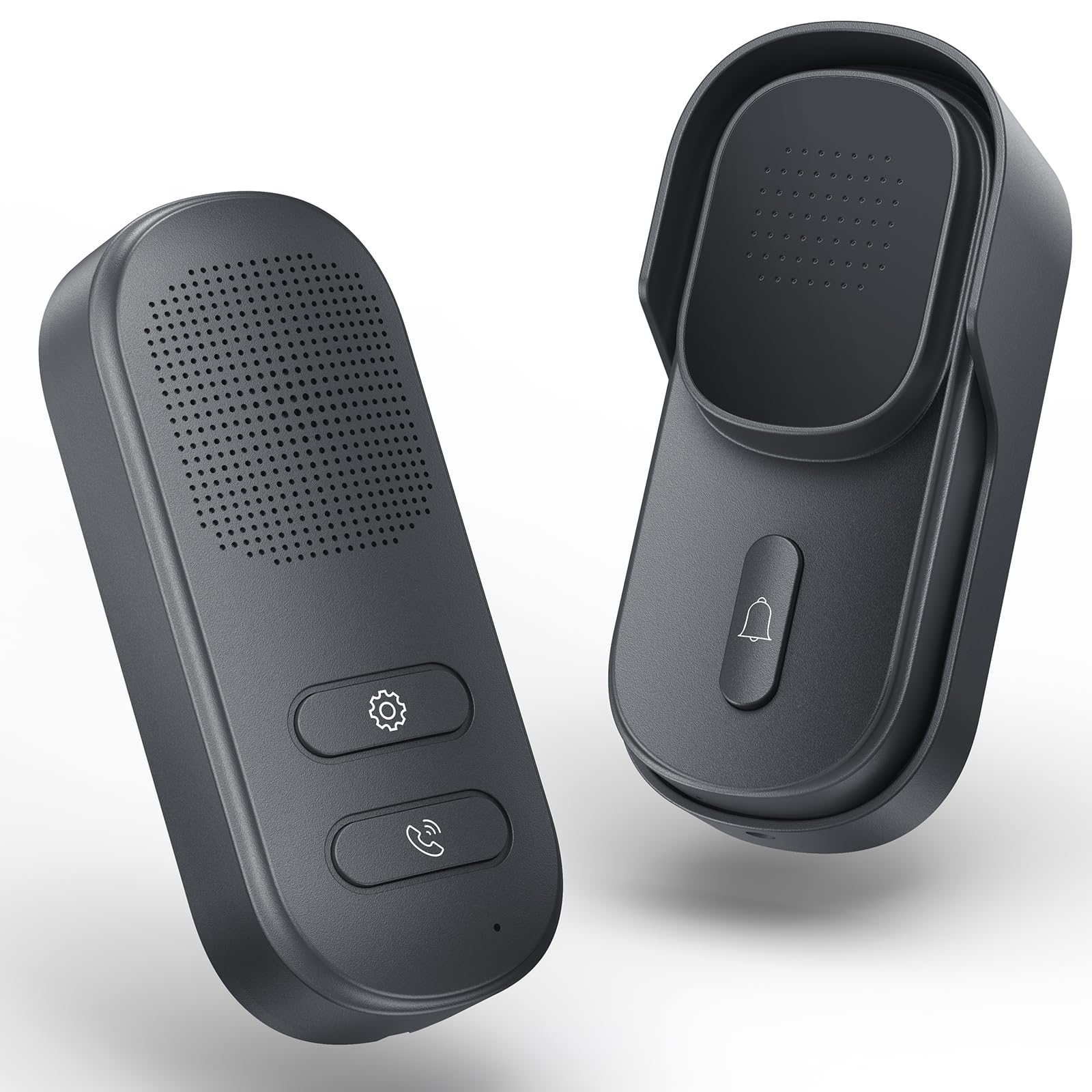 Hands Free Wireless Intercom Doorbell For Home Classroom, Wuloo Two Way Communicator Doorbell Chime With 1/2 Mile Distance 4 Vol