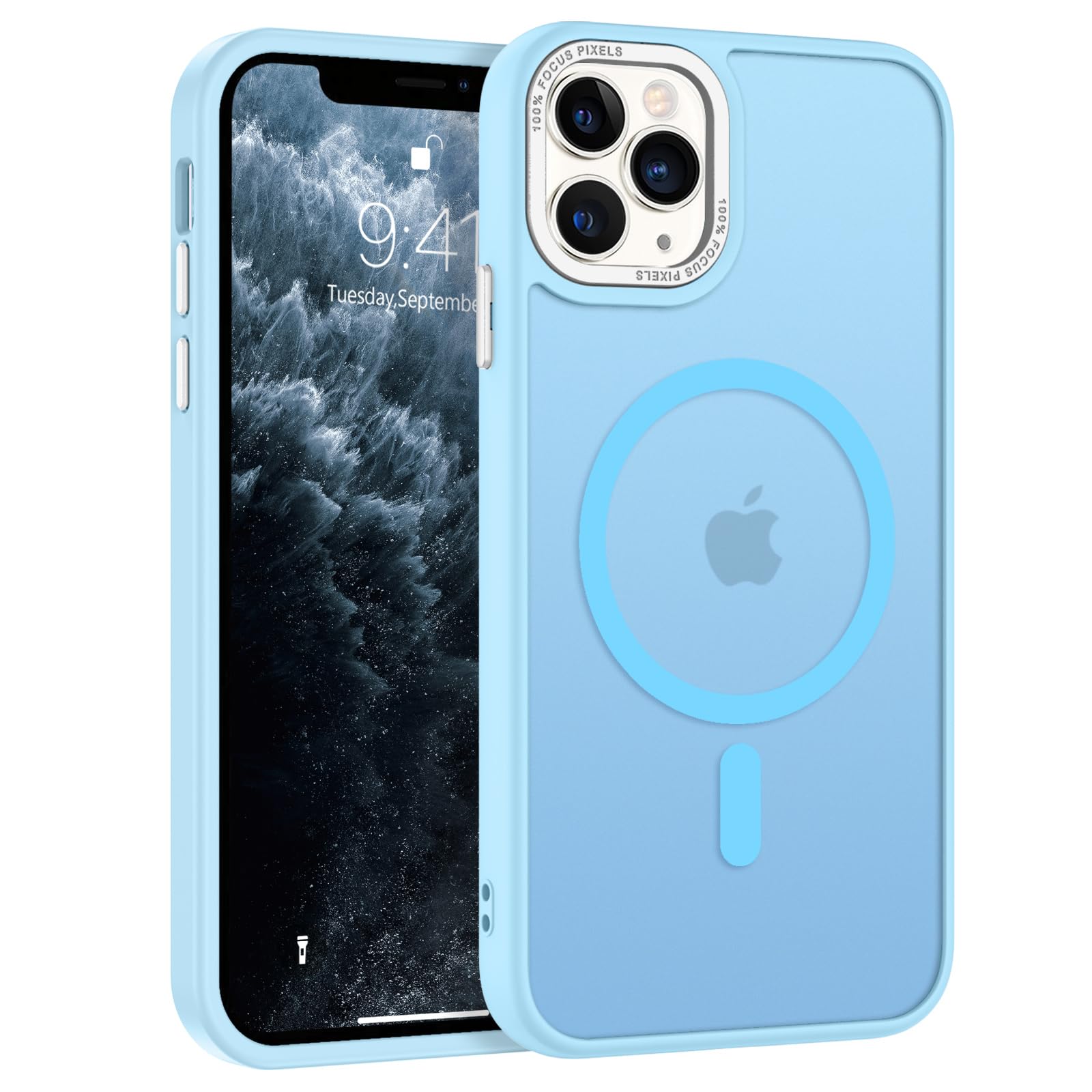Bentoben For Iphone 11 Pro Case [Compatible With Magsafe] Translucent Matte Magnetic Iphone 11 Pro Phone Case Slim Thin Shockpro