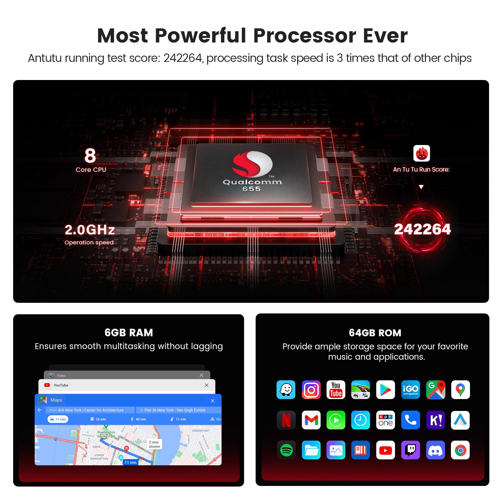 Dasaita 8Gb+256Gb Car Radio For 2010 2019 Toyota 4Runner Upgrade, 10.25' 2K Touchscreen, With Wireless Apple Carplay Android Auto, Gps Navigation, Built In 4G Cellular, Android 13, Qualcomm 8 Core