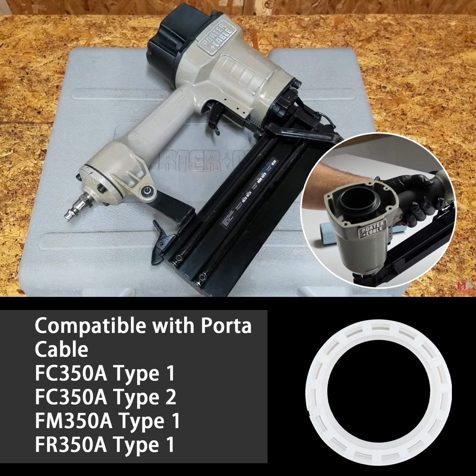 Pu Collar 910767 For Porter Cable Air Nailer Fc350A Fm350A Fr350A