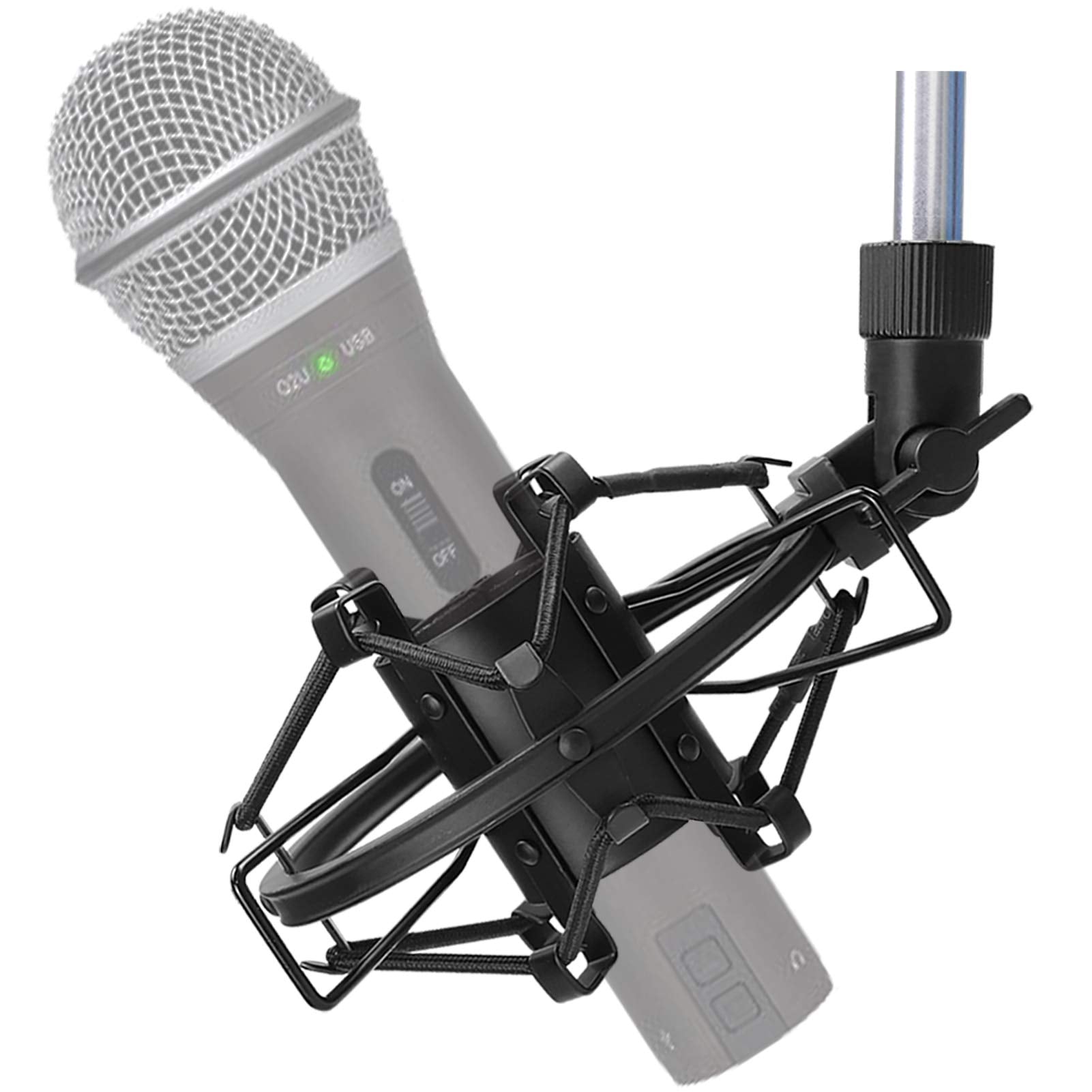 Sunmon Q2U Usb/Xlr Microphone Shock Mount Holder For Reduces Vibration And Noise, Suitable For Samson Q2U Usb/Xlr Dynamic Mic