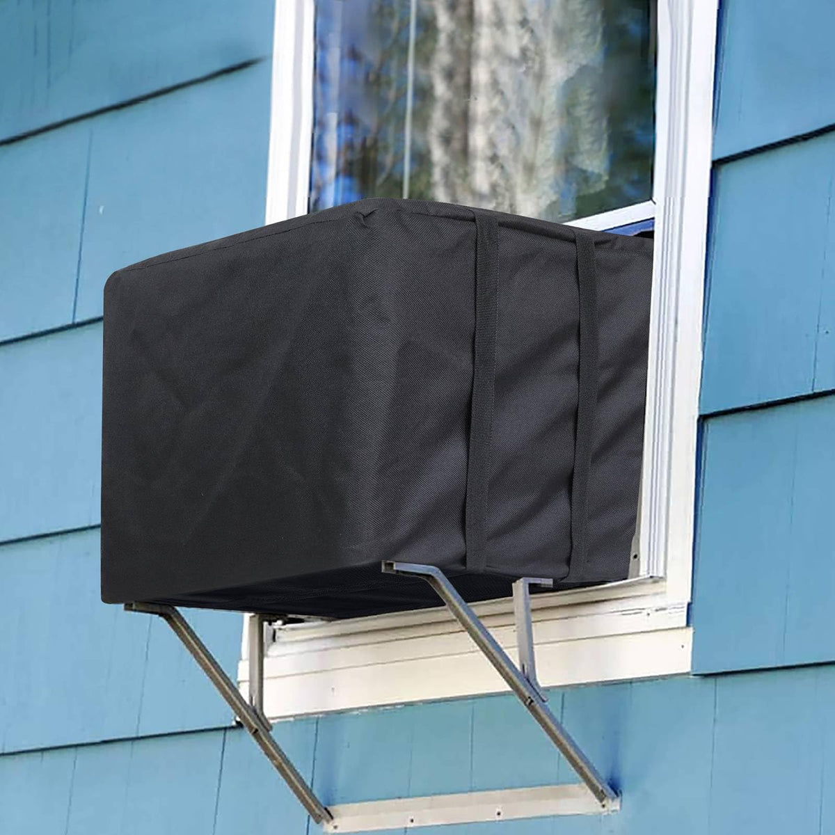 Demao Ac Covers For Outside, Air Conditioner Cover For Outside Window Ac Unit Cover, 420D Oxford Waterproof Dustproof Window Ac