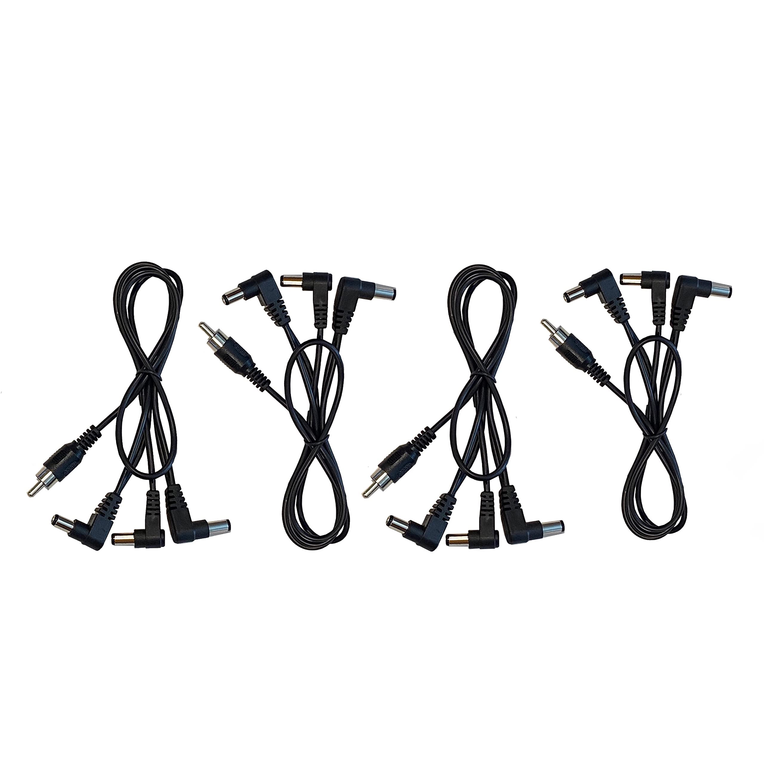 Kurrent Electric (4) Pack Of 3 Way Split Effects Pedal Dc Power Cables For Cioks Power Supplies
