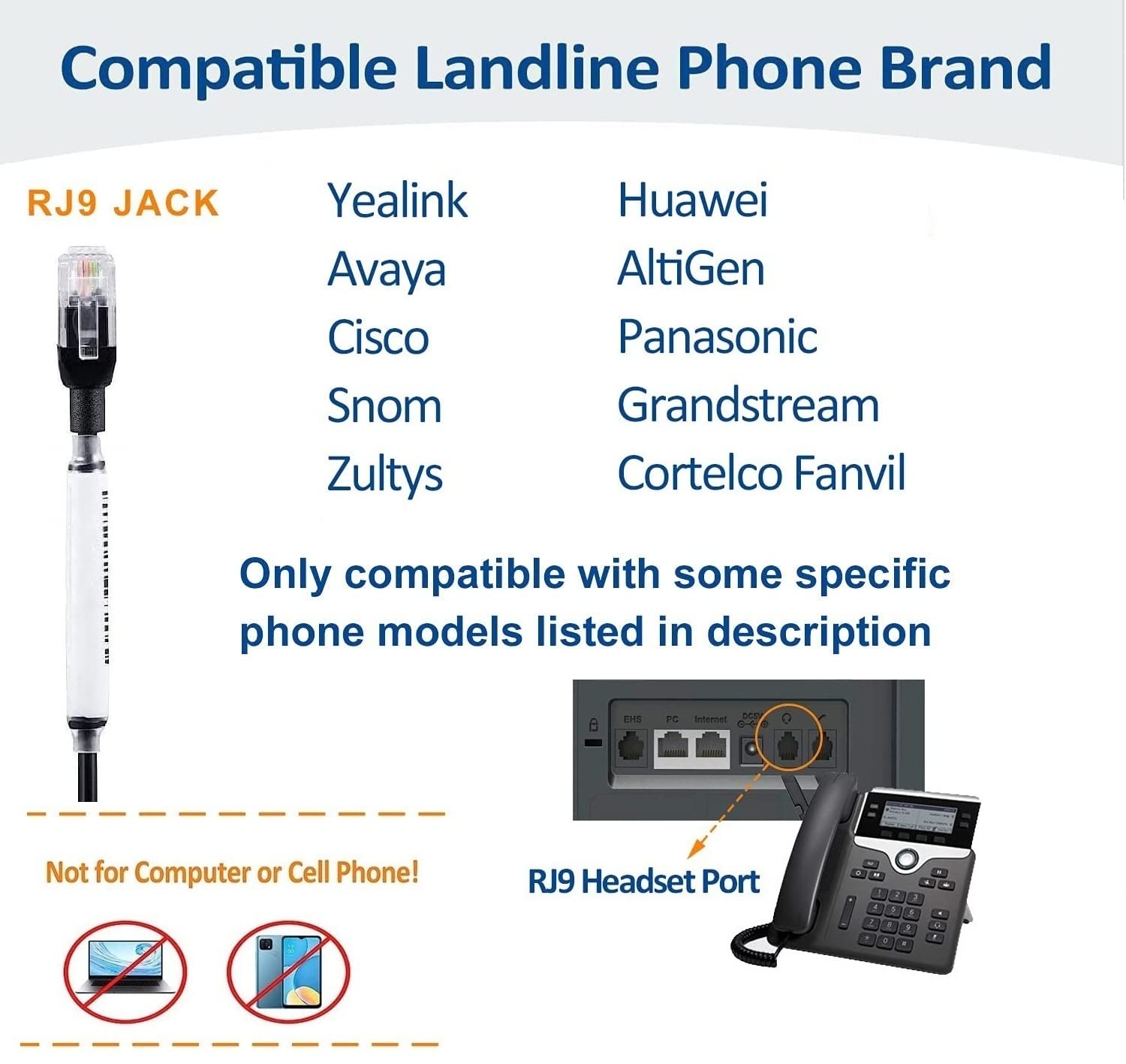 Arama Yealink Phone Headset With Microphone Noise Cancelling, Rj9 Office Telephone Headsets Compatible With Yealink T20P T21P T2