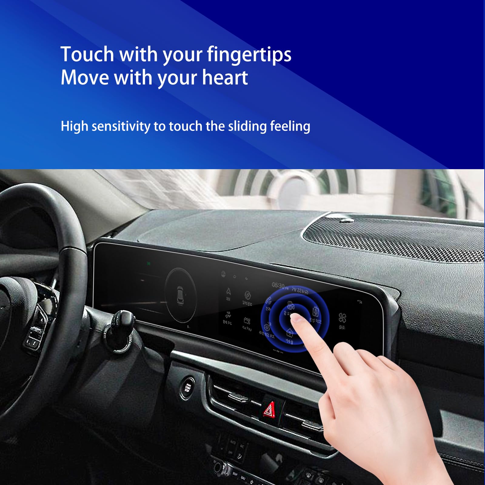 Xxciwp 2024 Kia Seltos Screen Protector For 2024 Kia Seltos Dual 10.25Inch Plastic Screen Protector Hd Touchscreen Protective Fi