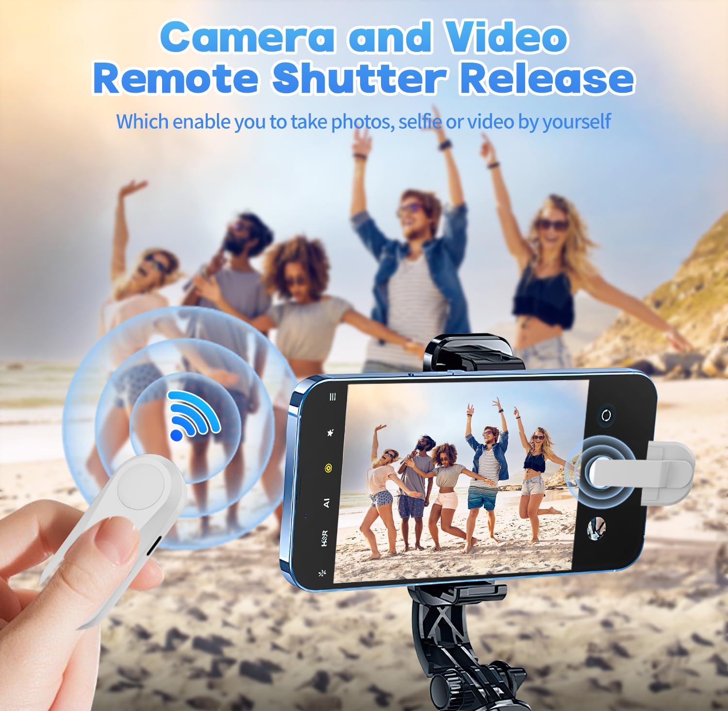 Jimzoo Remote Control Page Turner For Kindle Paperwhite Oasis Kobo Ereaders, Remote Camera Shutter And Video, Page Turner Clicke