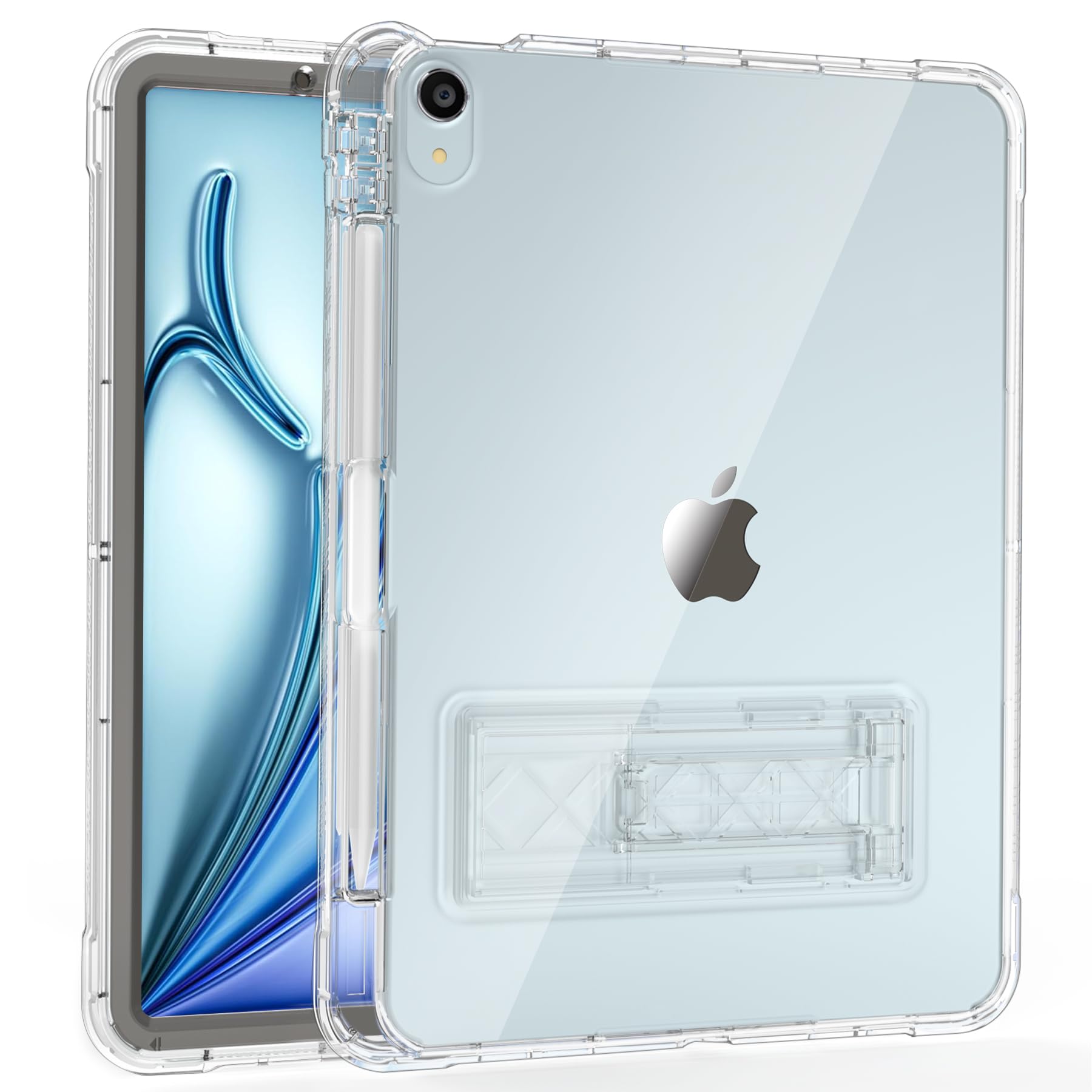 Rantice Case For Ipad Air 11 Inch/Ipad Air 6Th/5Th/4Th Generation 10.9'' With Pencil Holder & Kickstand, Slim Sparkly Glitter Sh