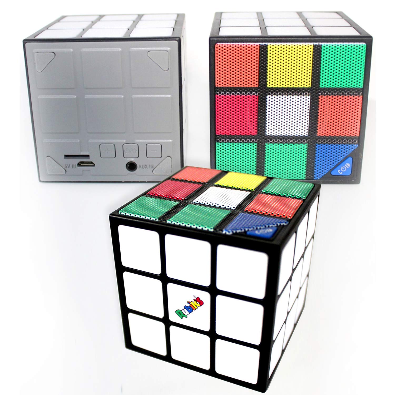 Rubik'S Cube Portable Light Up Cube Speaker