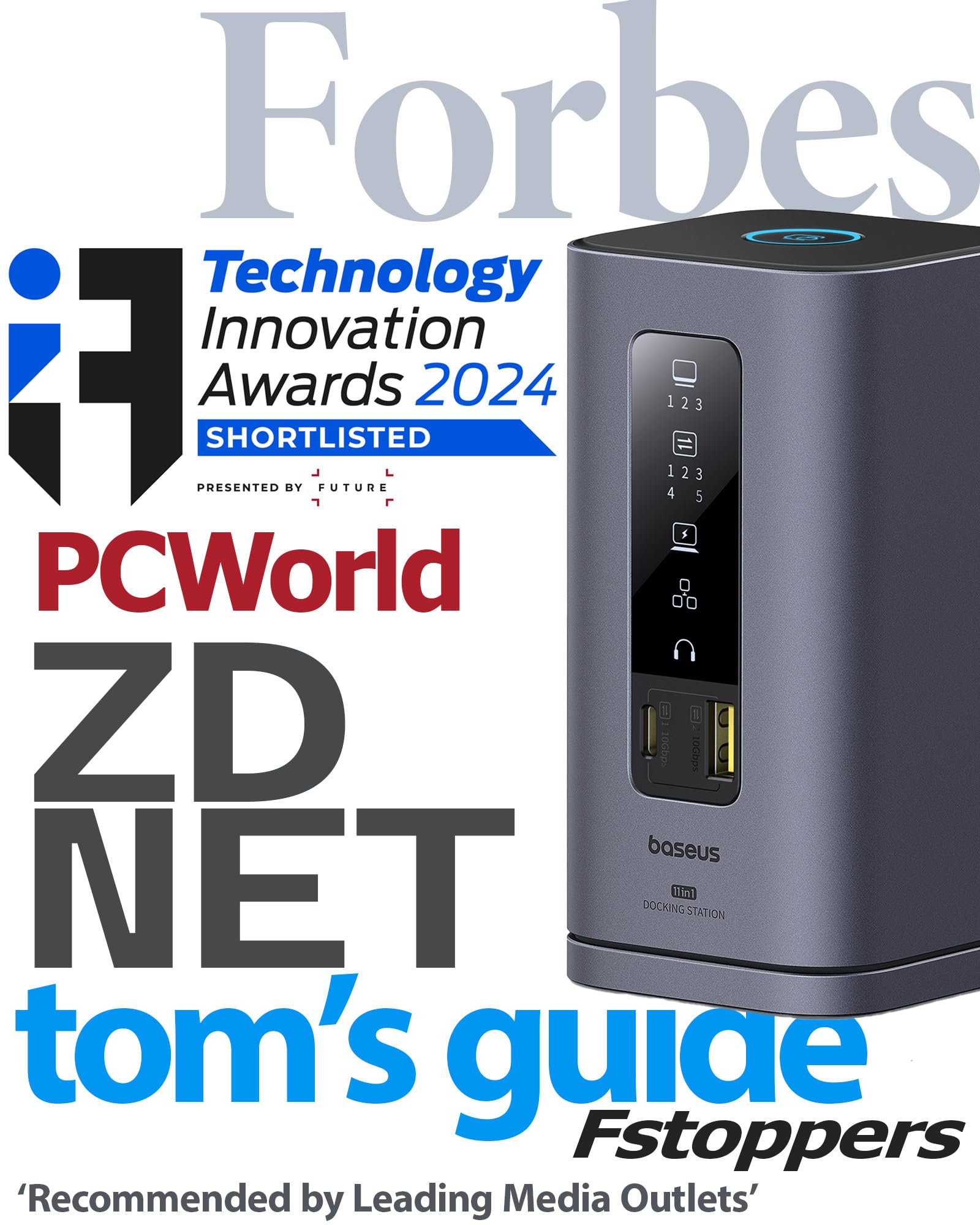 [Ces Picks Awards 2025] Baseus Spacemate(Mac) Docking Station, Usb C Docking Station 3 Monitors With 4K Hdmi, 10Gbps Usb Ports, 100W Pd, Gigabit Ethernet, Audio, Laptop Docking Station For Mac & Win