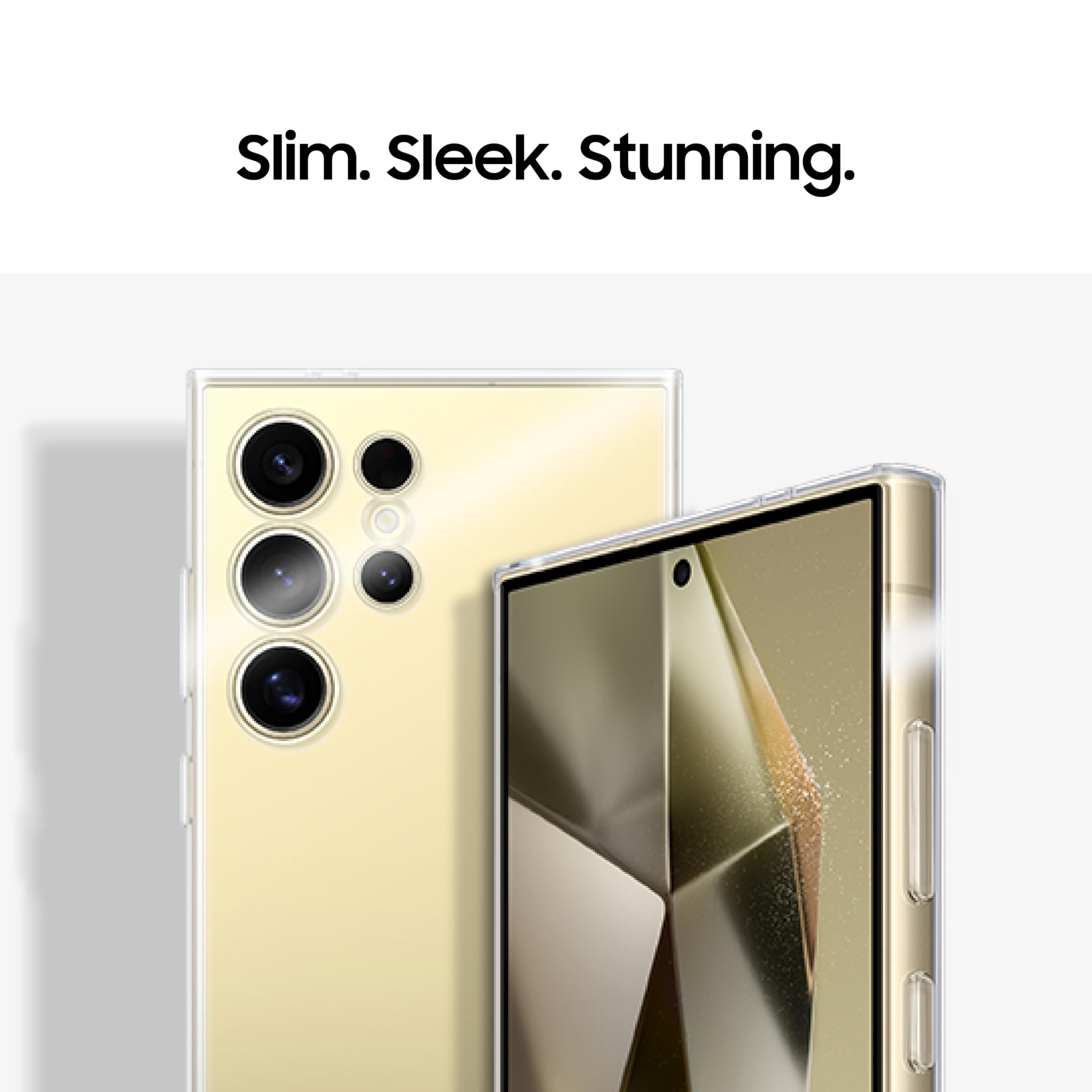 Samsung Galaxy S24 Ultra Clear Phone Case, Protective Cover With Slim And Sleek Design, Us Version, Gp Fps928Saatw, Transparent