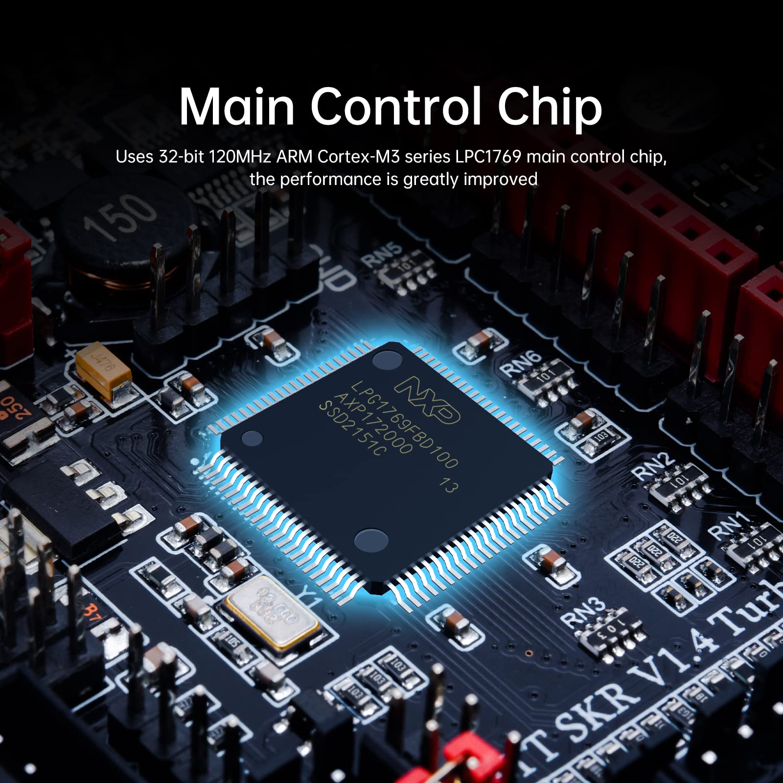 Bigtreetech Skr V1.4 Turbo Control Board 32Bit For 3D Printer Compatible With Tft35 E3 V3.0.1/Tft70 Touch Screen Support Tmc2209