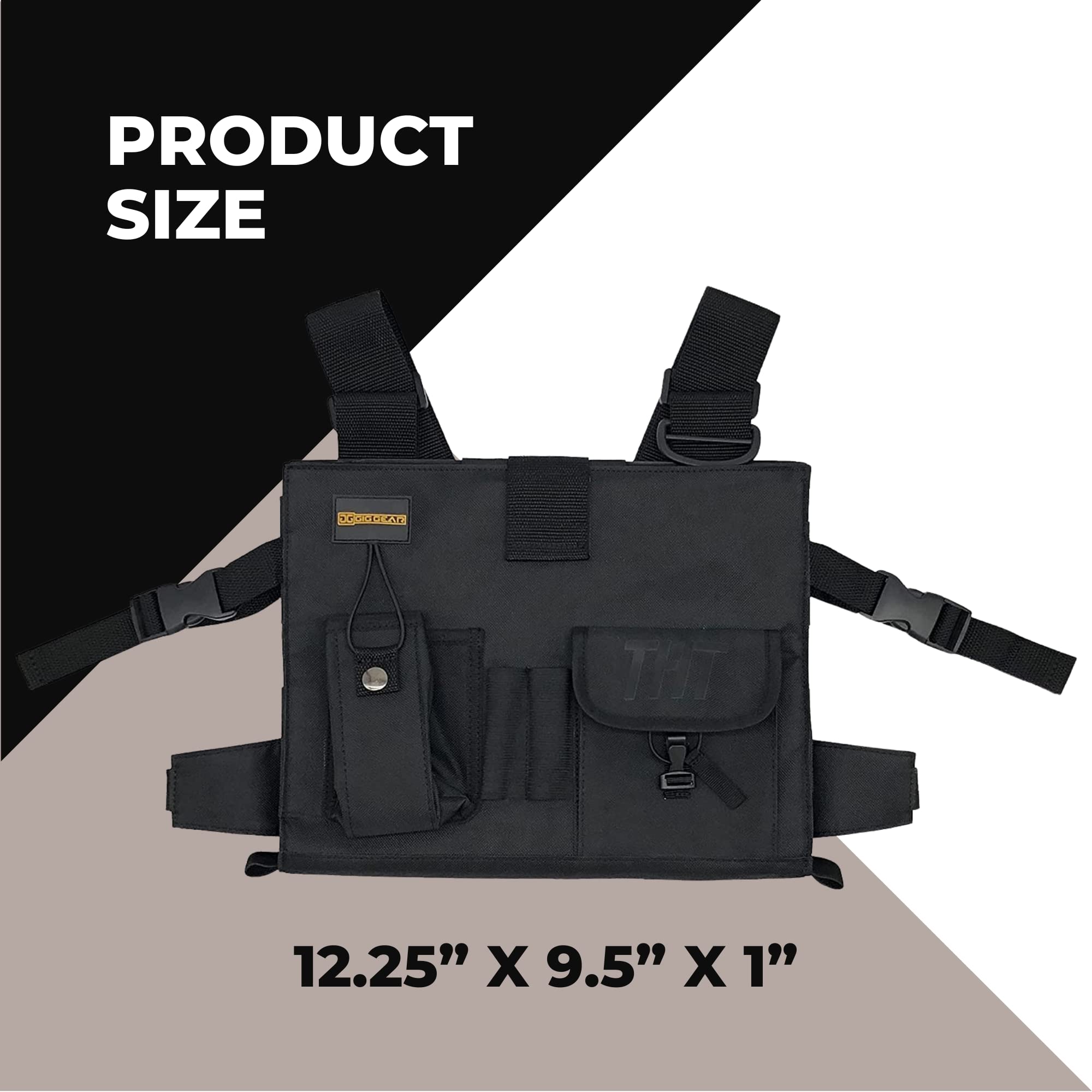 Gig Gear Two Hand Touch Tablet Chest Harness For Ipad And Samsung Tablets   Rugged Tablet Carrying Case With Strap And Compartme